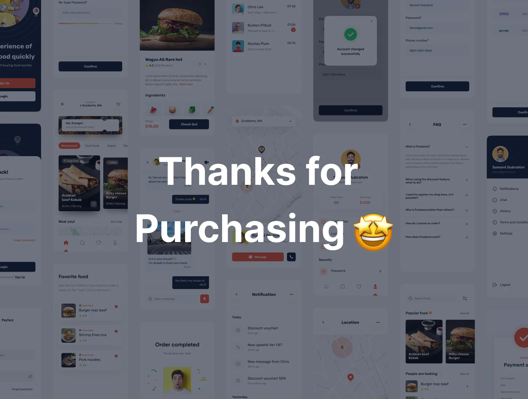 Foodama - Food Delivery UI KIT 6