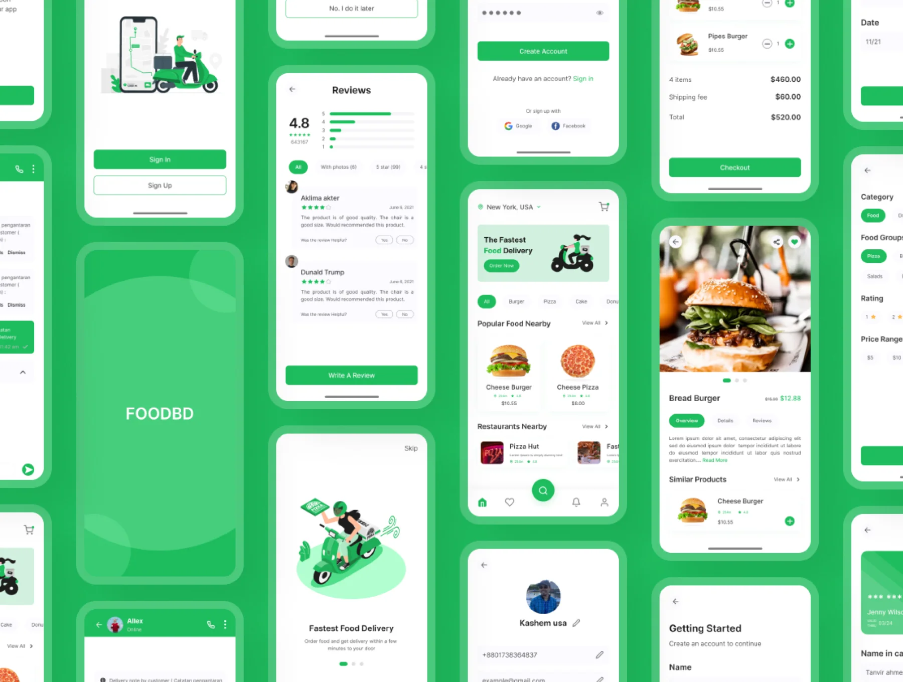Food delivery app UI 3