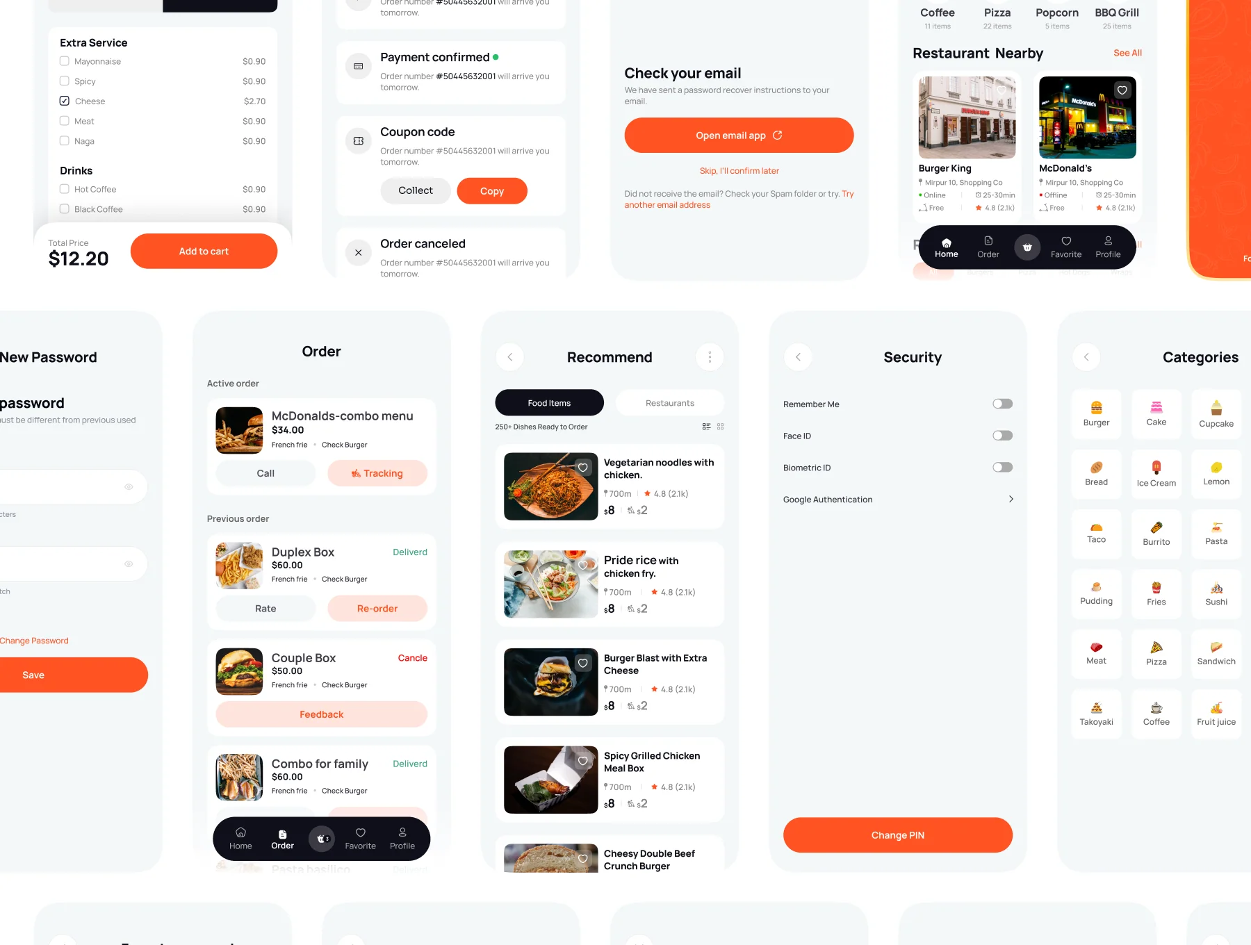 Foodee–Food Delivery Mobile App UI Kit 7