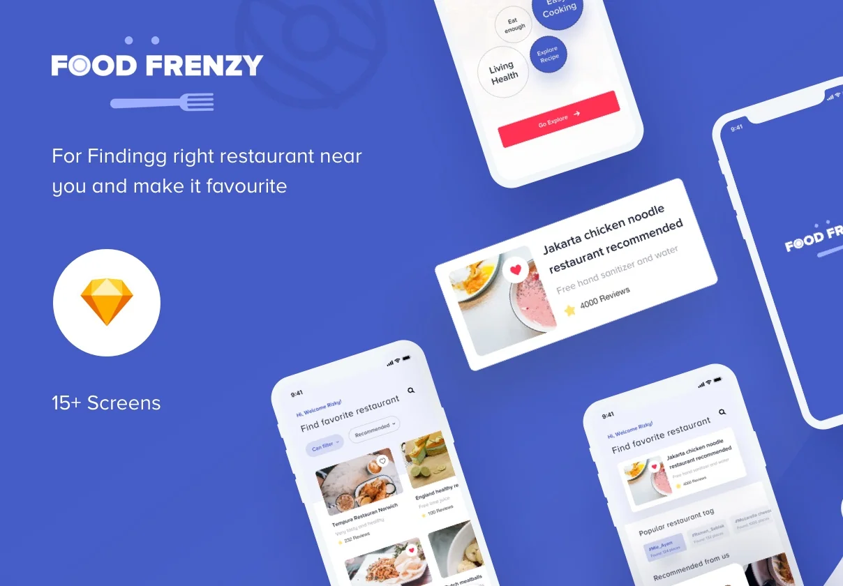 Food Frenzy - UI Kit