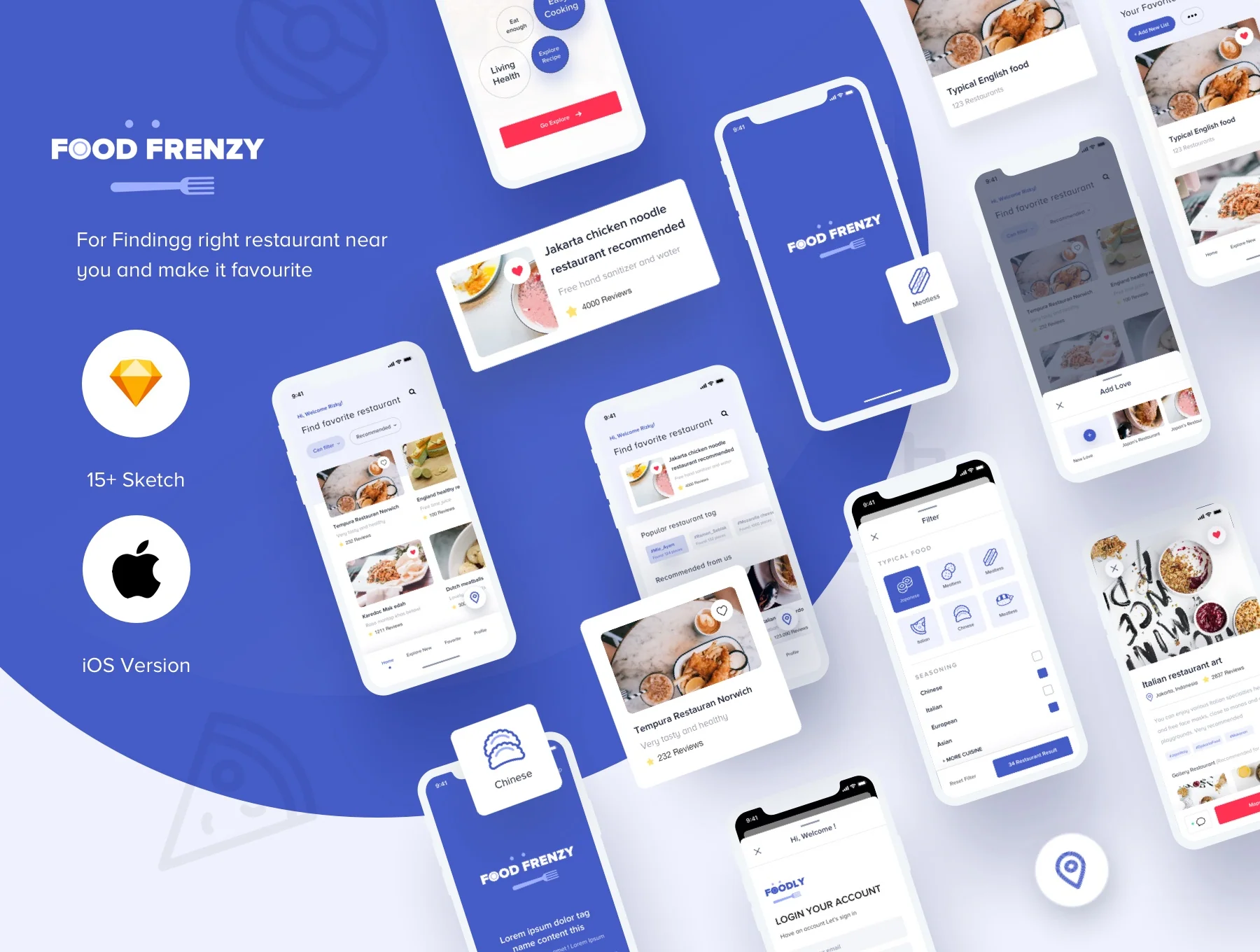 Food Frenzy - UI Kit