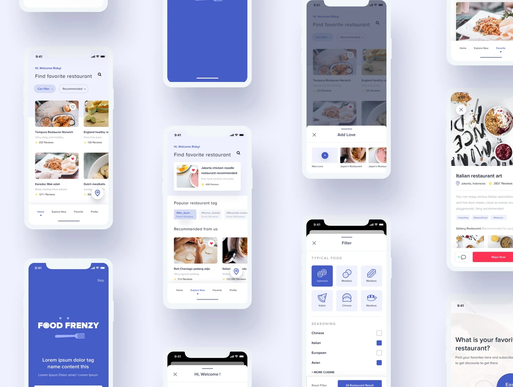 Food Frenzy - UI Kit 2
