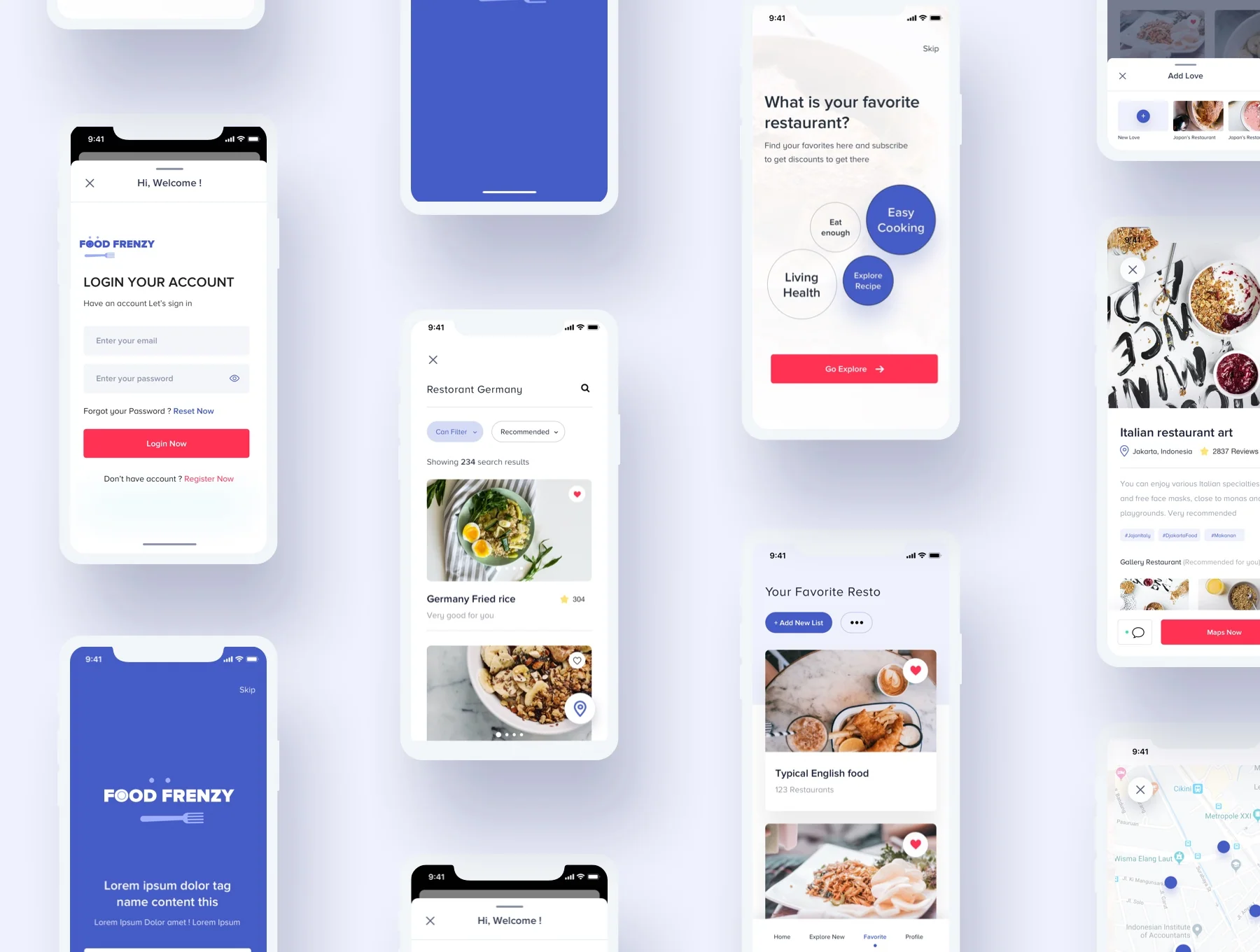 Food Frenzy - UI Kit 3