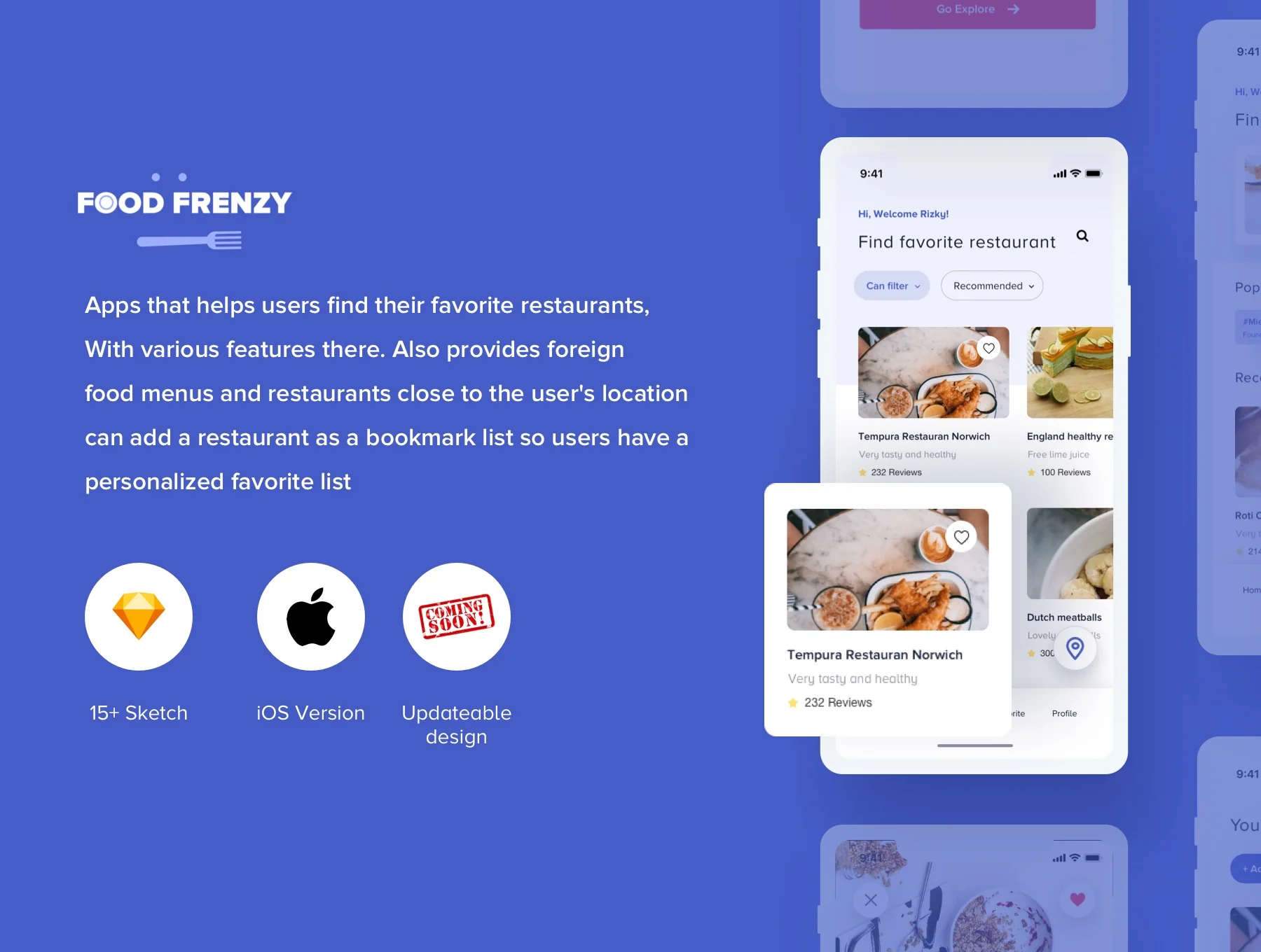 Food Frenzy - UI Kit 5