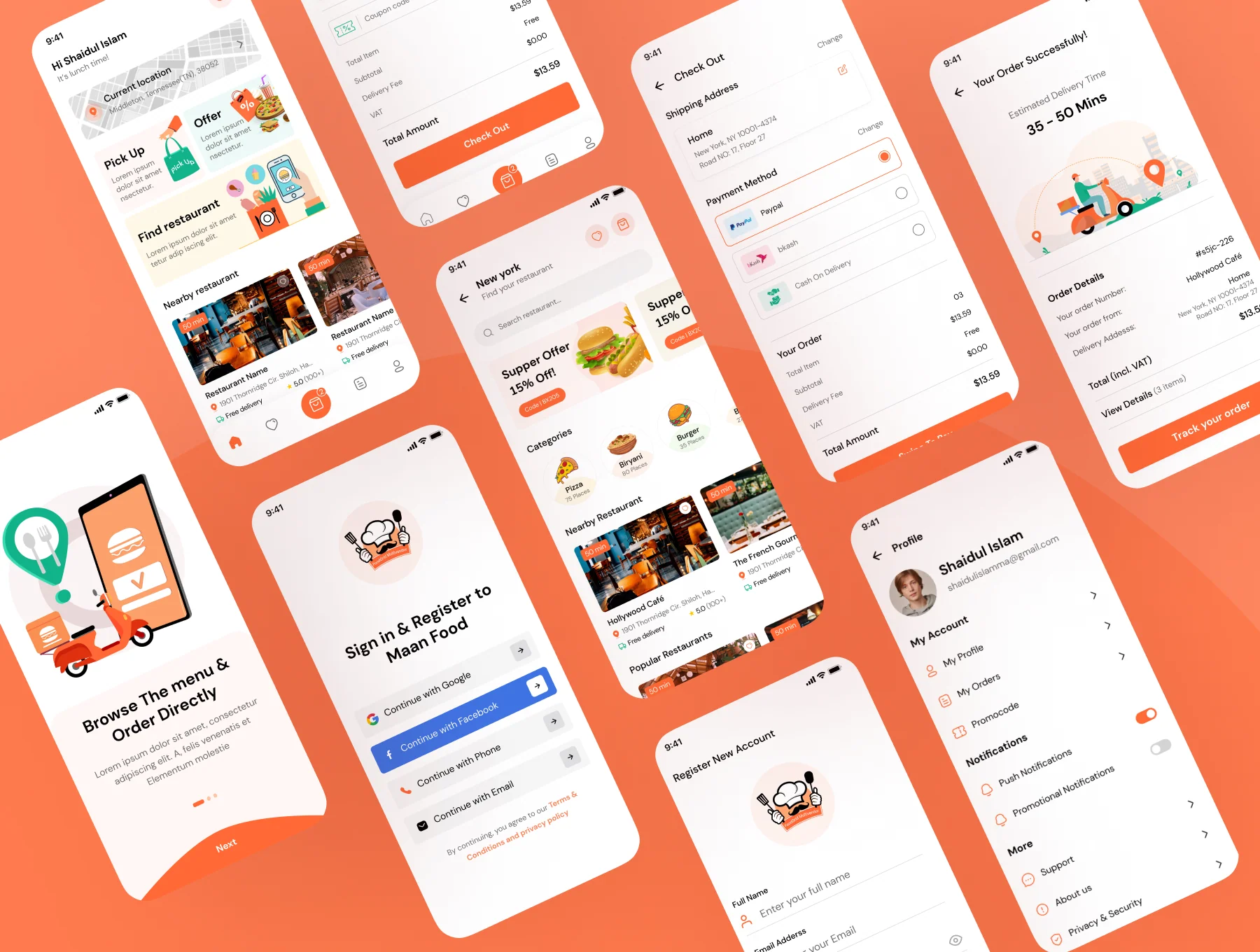 FoodGrid - Multivendor Food  Mobile App UI Kit ( Android & iOS) 4