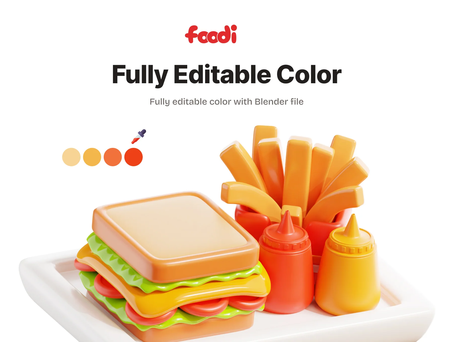 Foodi - 3D Food Icons 4