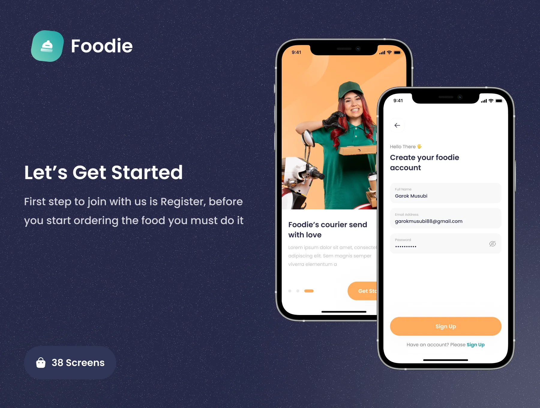 Foodie - Food Delivery App UI KIT 2