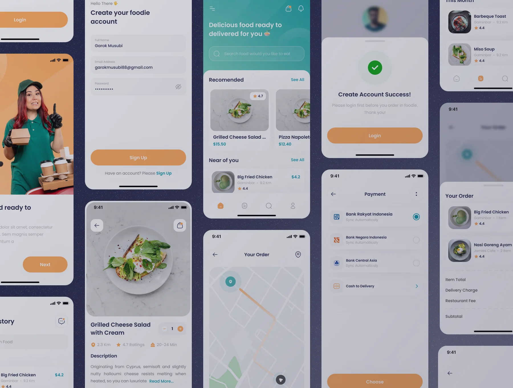 Foodie - Food Delivery App UI KIT 4