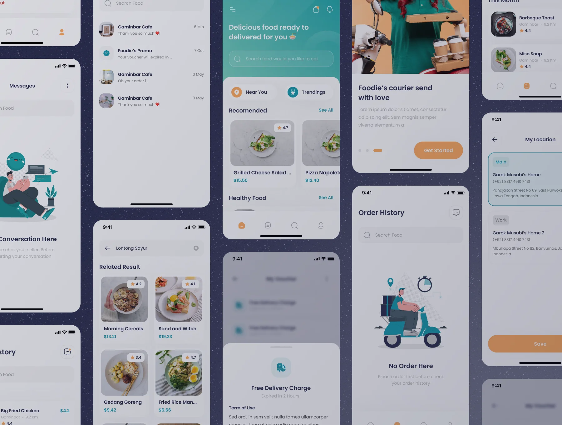 Foodie - Food Delivery App UI KIT 5