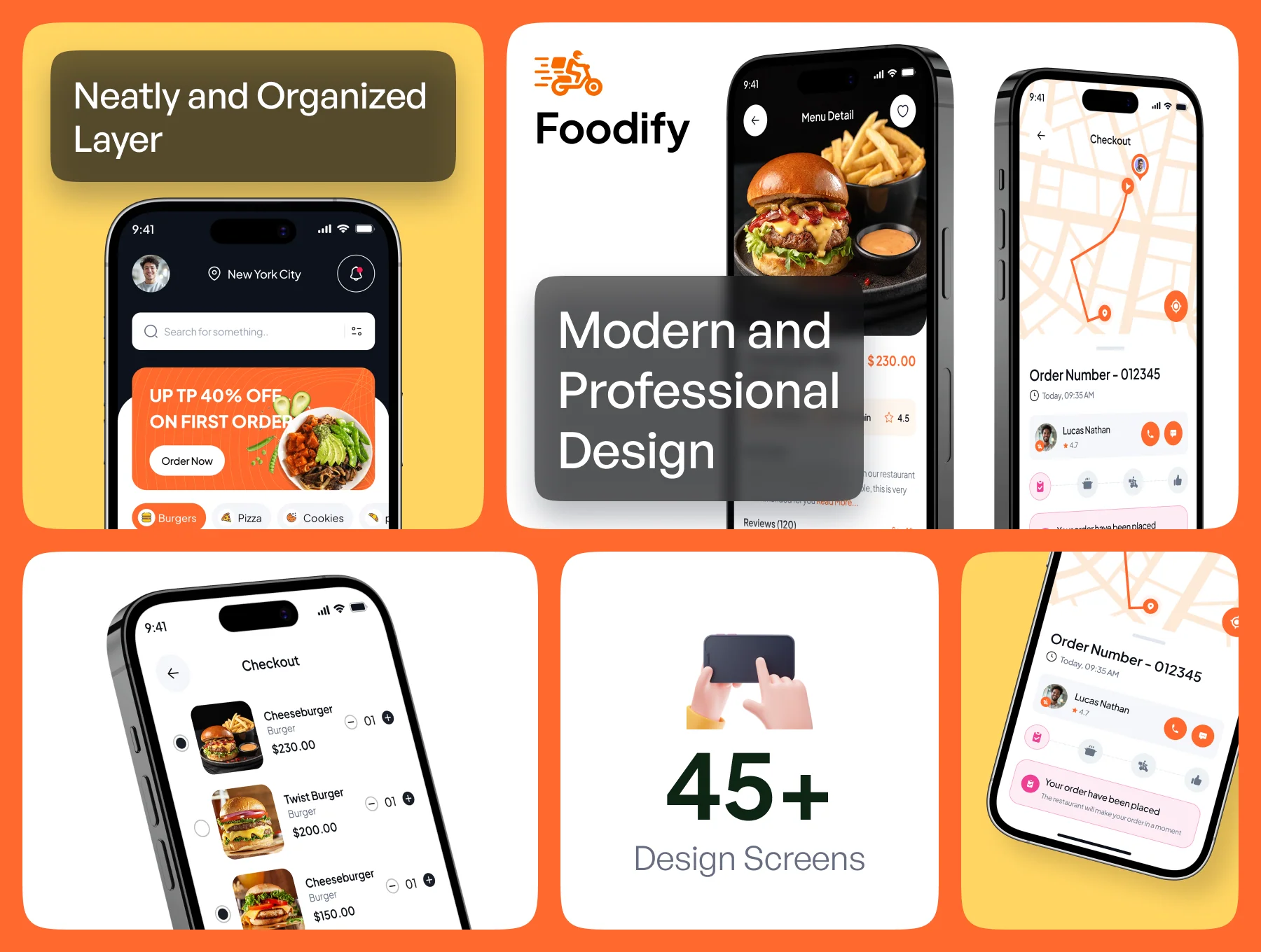 Foodify Food Delivery Mobile App UI Kit 3