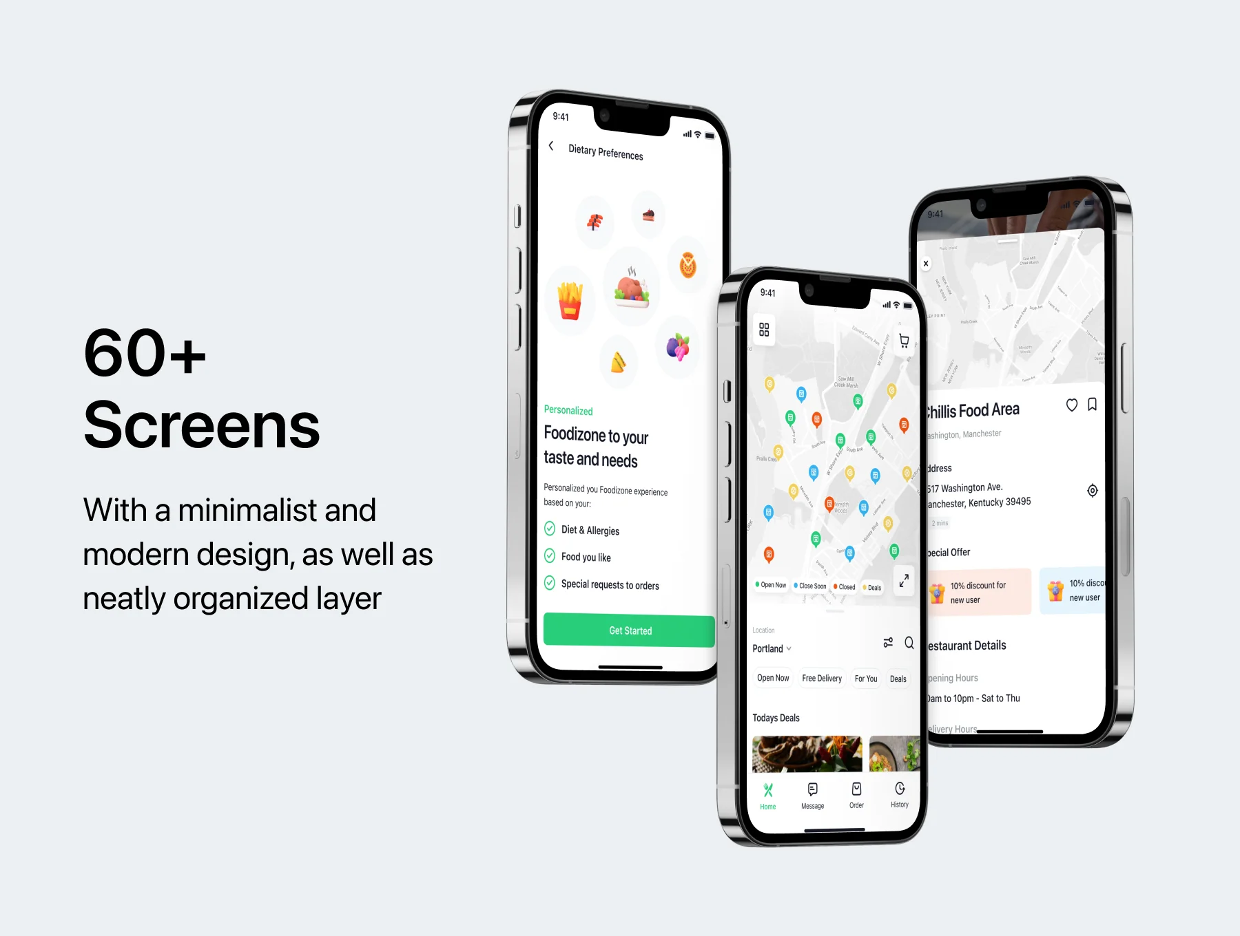 Foodizone Food Delivery App UI Kit 3