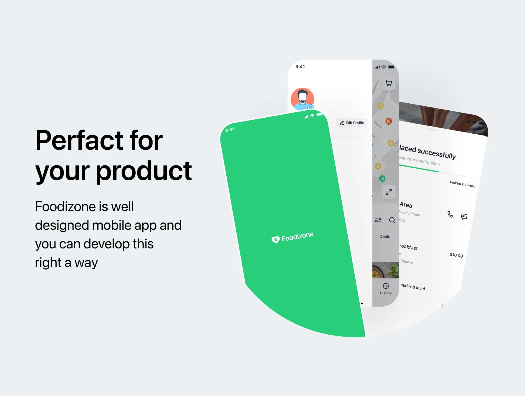 Foodizone Food Delivery App UI Kit 4