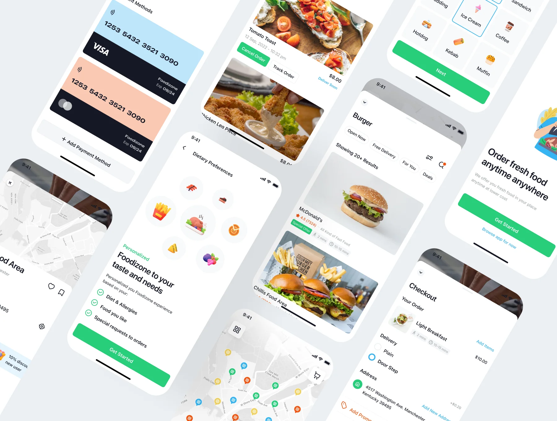Foodizone Food Delivery App UI Kit 5
