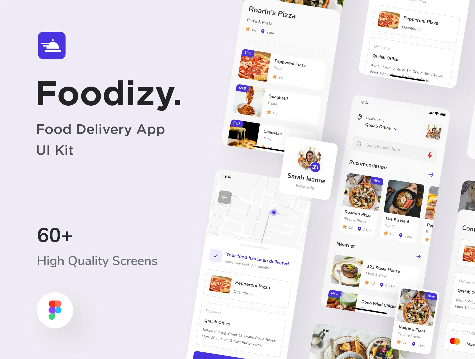Foodizy - Food Delivery App UI Kit