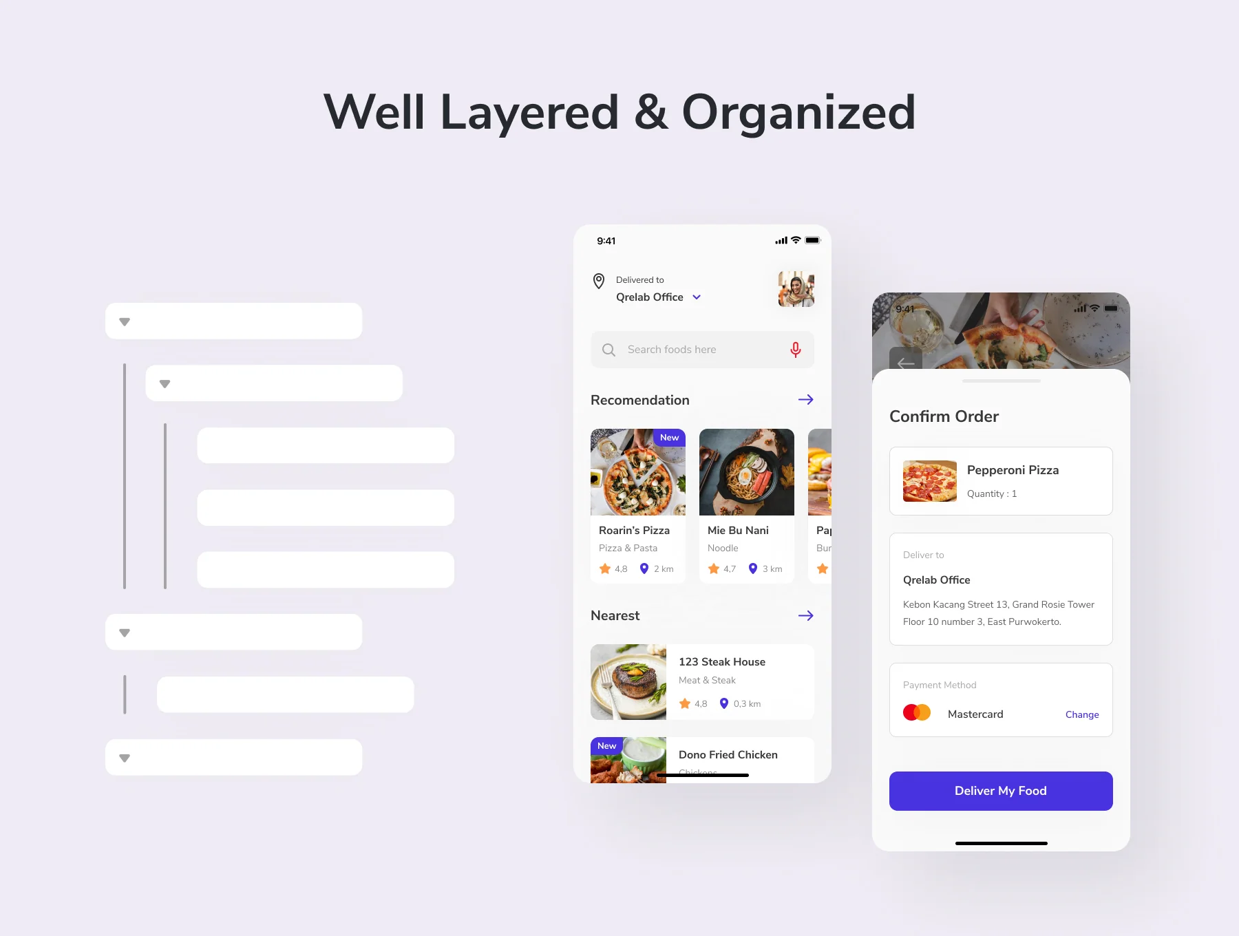 Foodizy - Food Delivery App UI Kit 3