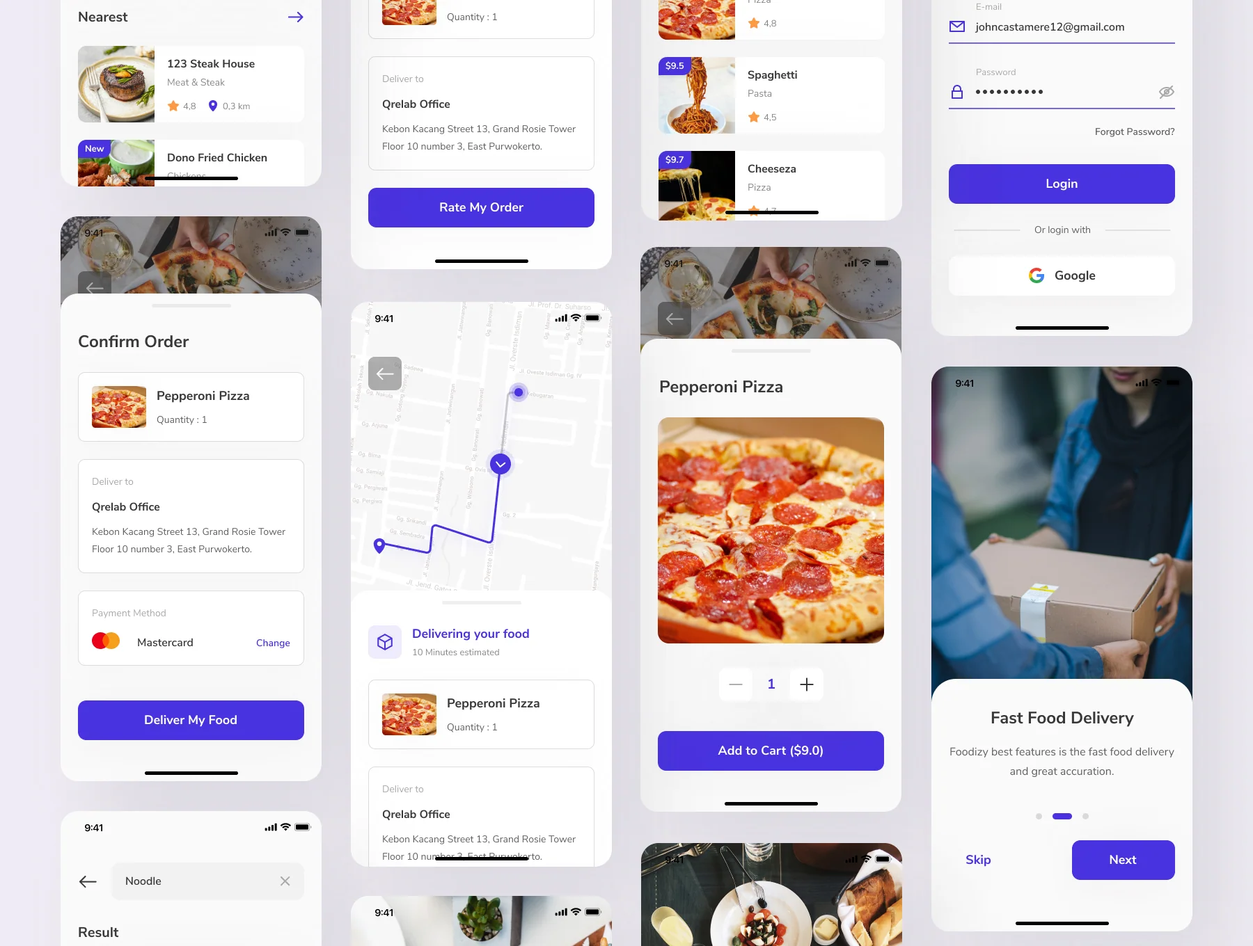 Foodizy - Food Delivery App UI Kit 6