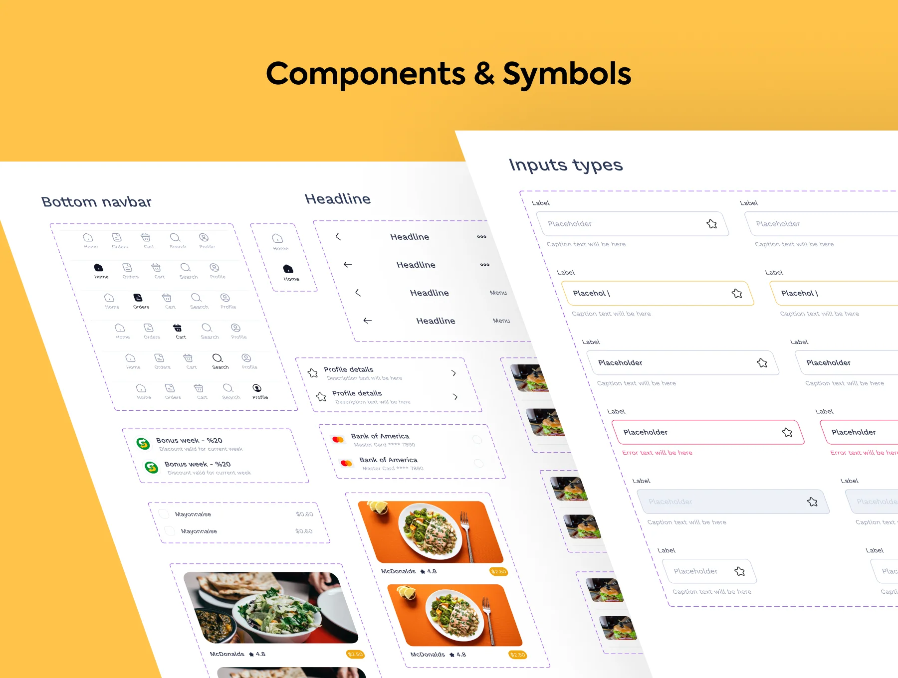 Food Delivery App UI kit 4