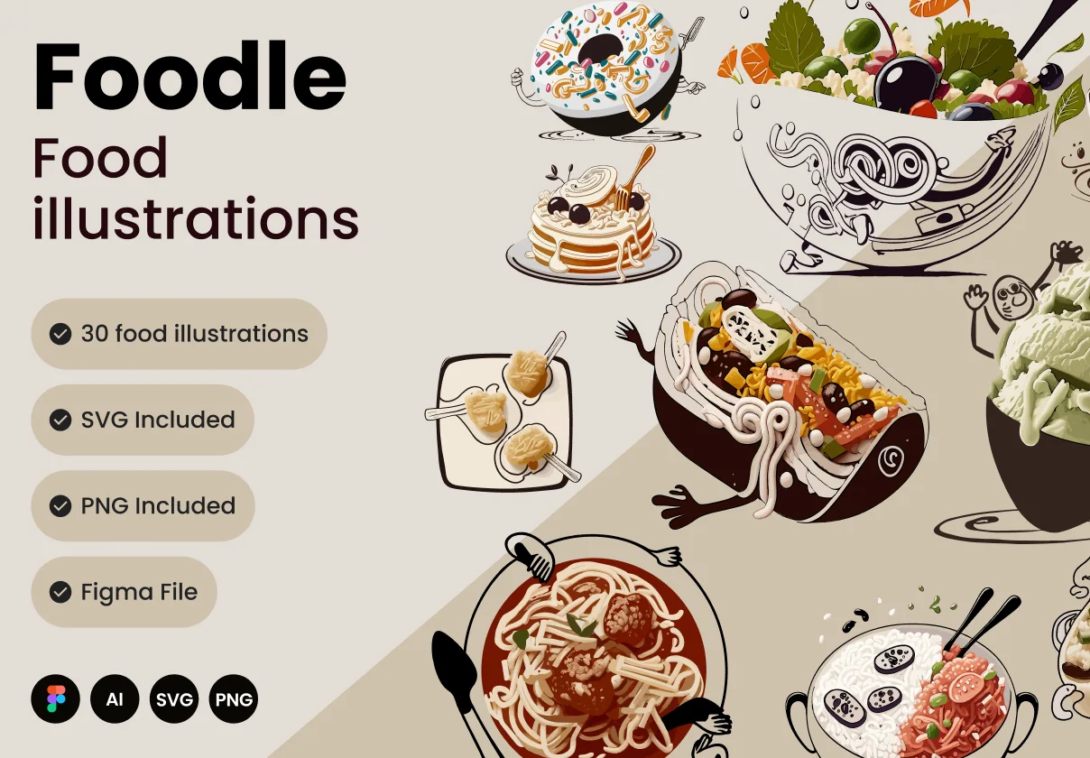 Foodle Illustrations
