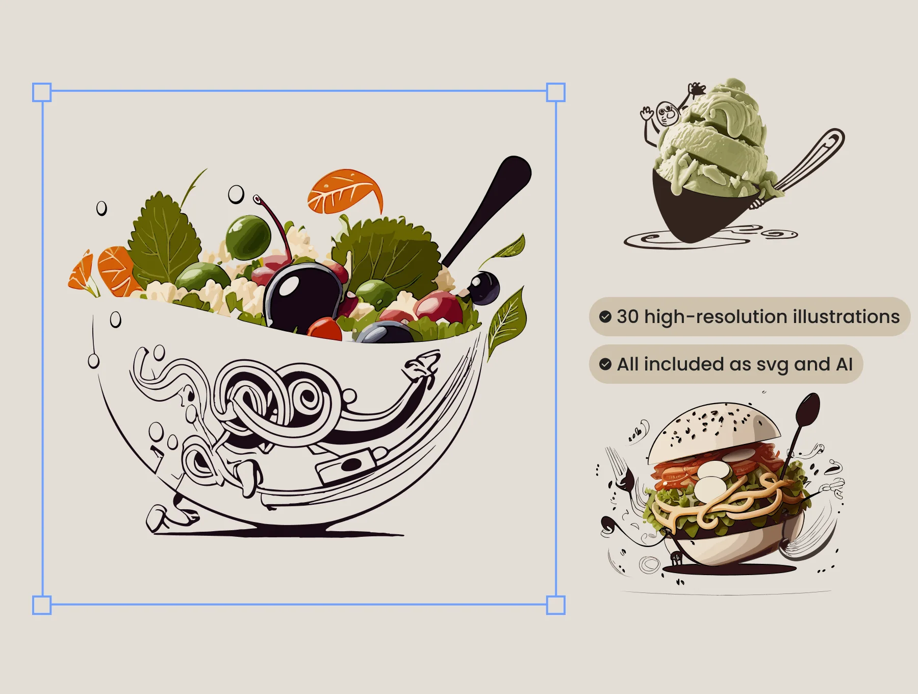 Foodle Illustrations 3