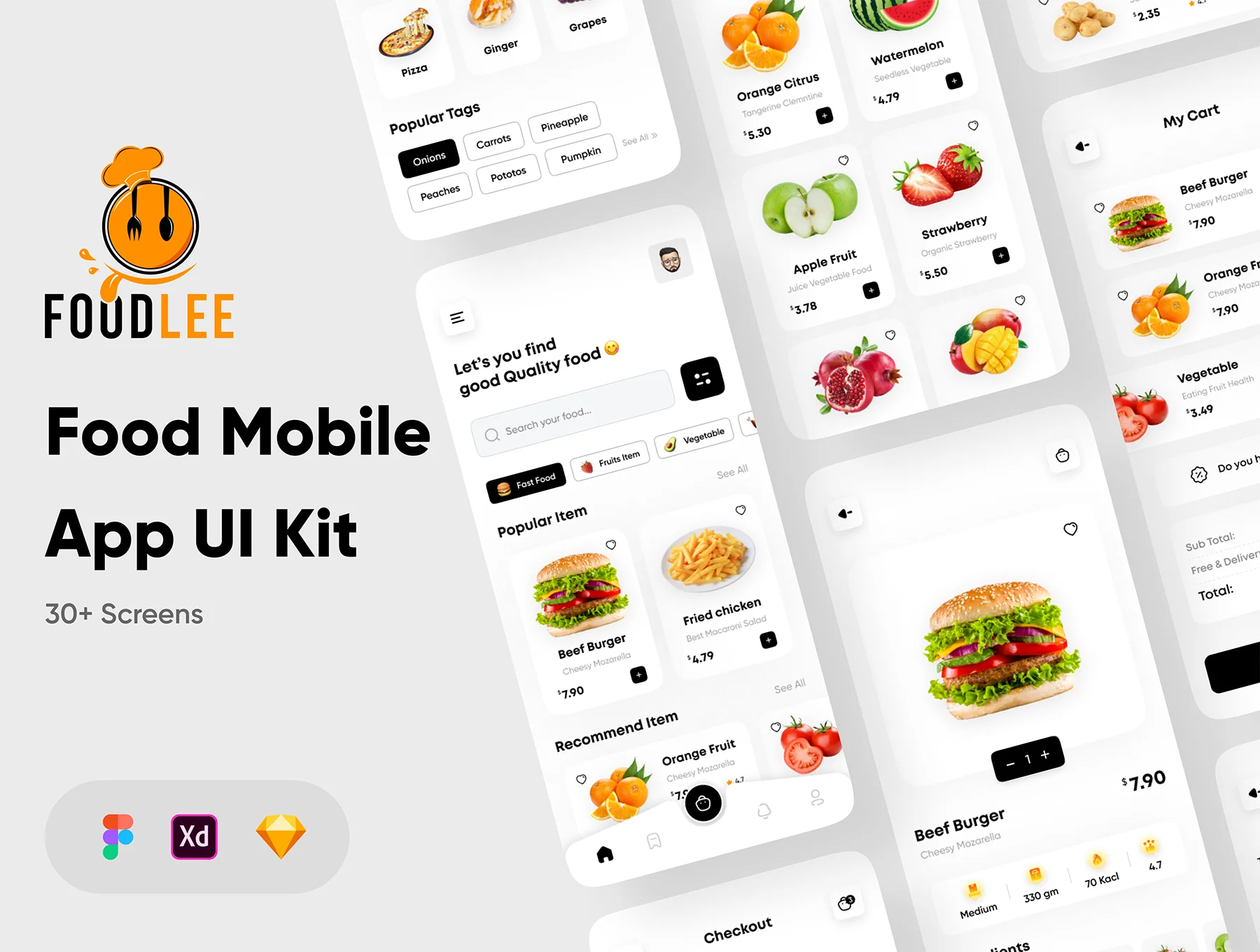 Foodlee - Food Mobile App UI Kit