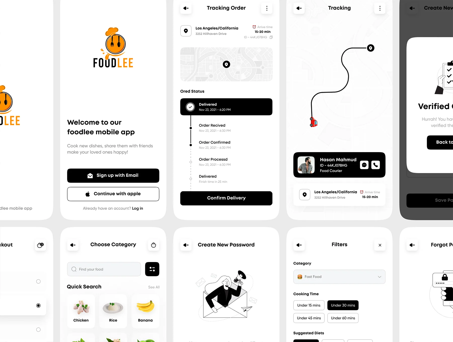 Foodlee - Food Mobile App UI Kit 6