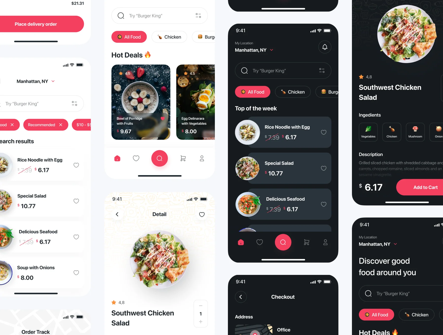 Foodline - Food Delivery App UI Kit 2