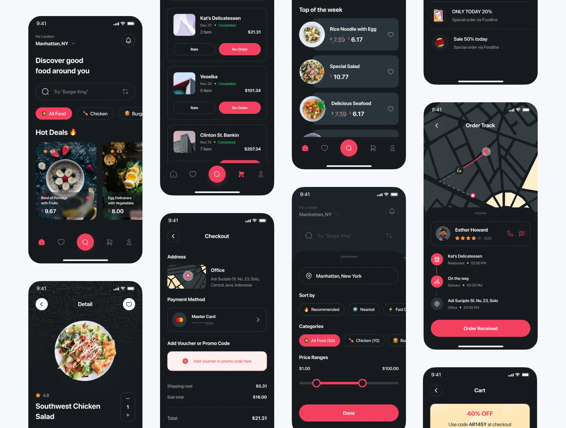 Foodline - Food Delivery App UI Kit 6