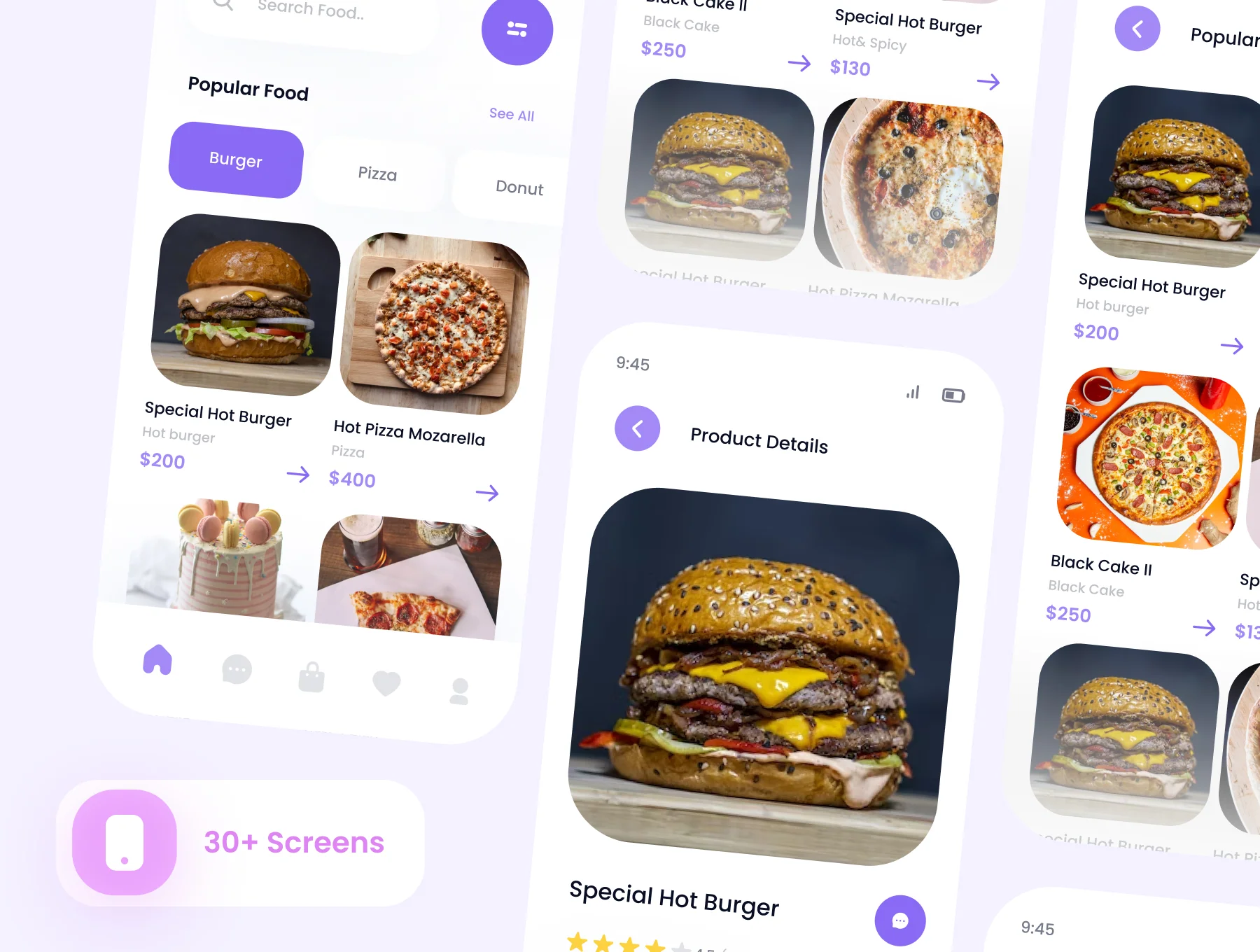 foodliy Food Mobile Apps UI KIT 3
