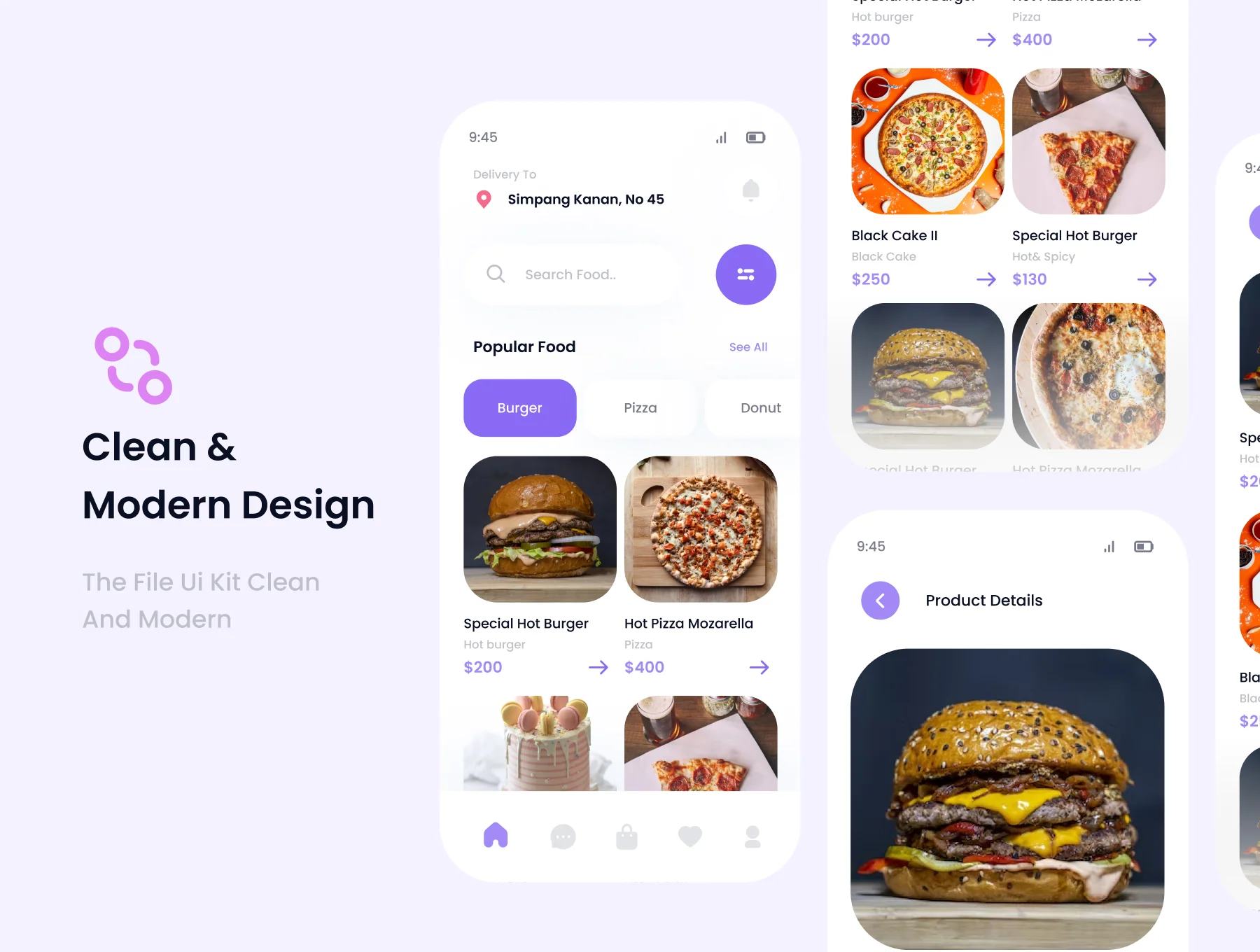 foodliy Food Mobile Apps UI KIT 4