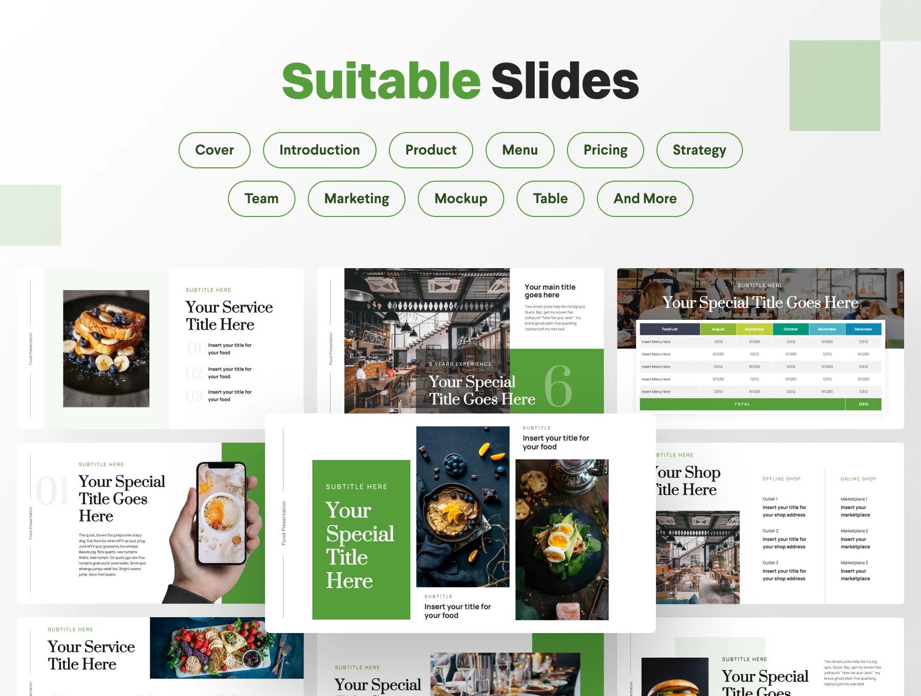 Foodly - Food PowerPoint Presentation Template 4