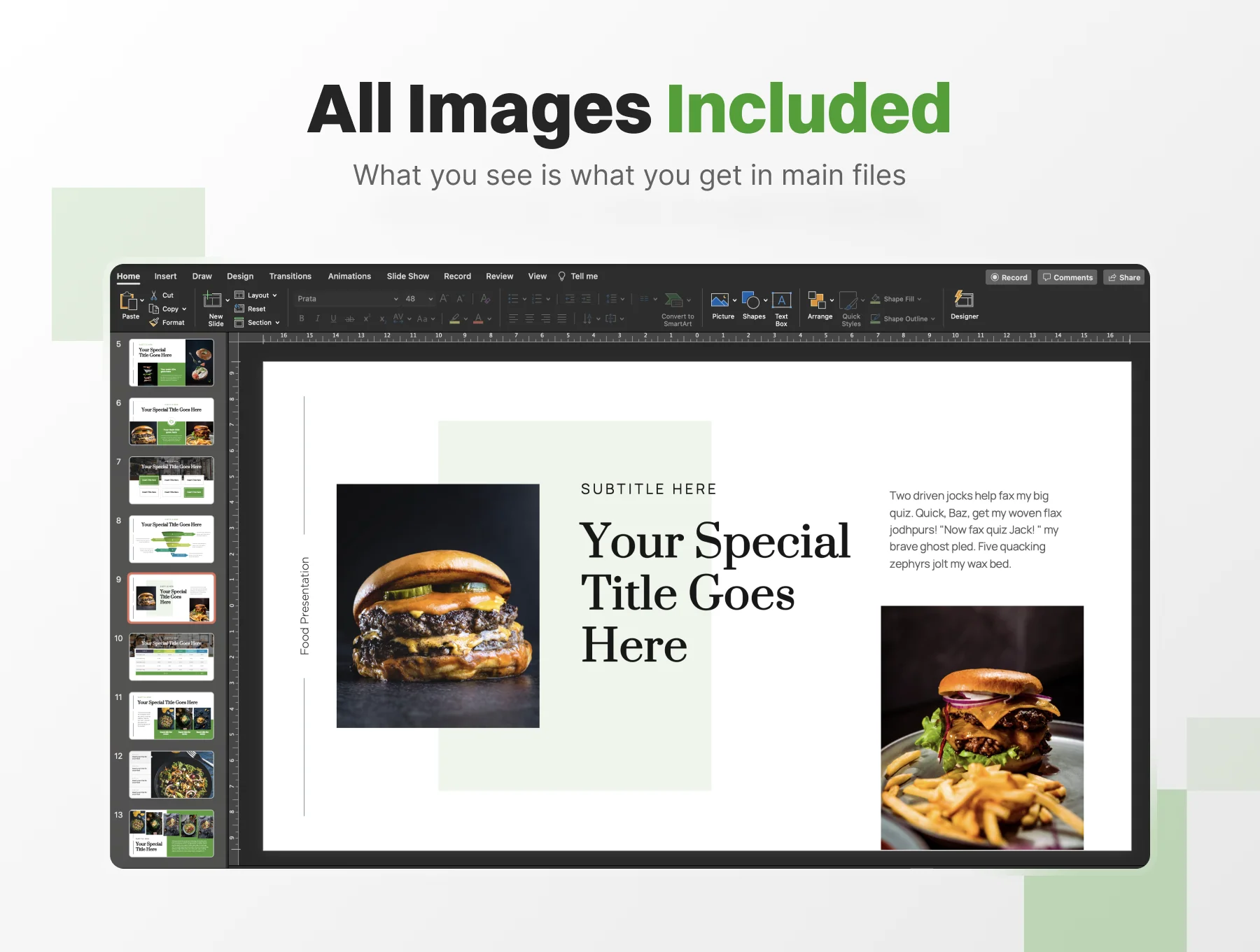 Foodly - Food PowerPoint Presentation Template 5