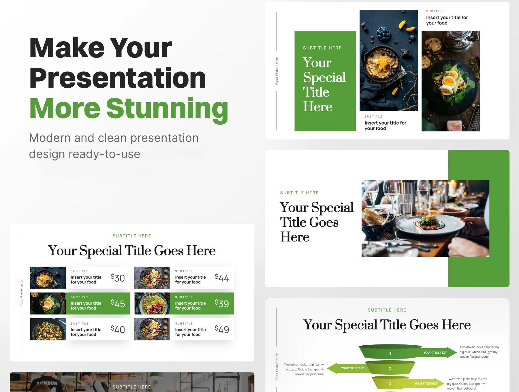 Foodly - Food PowerPoint Presentation Template 6