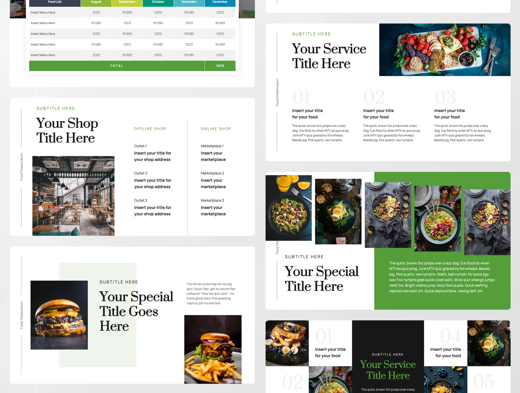 Foodly - Food PowerPoint Presentation Template 8