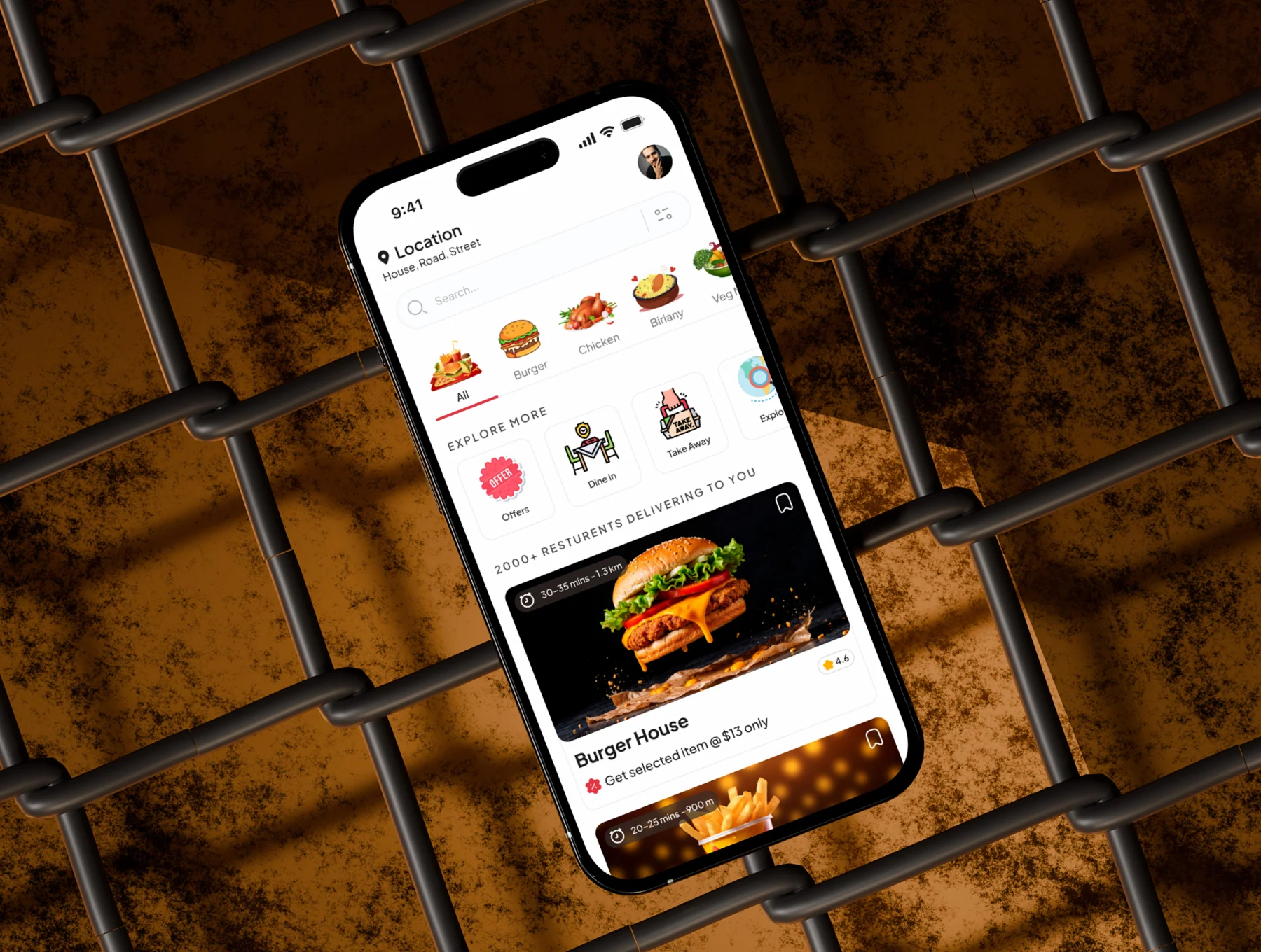 Foodo - Food Delivery App UI Kit 3