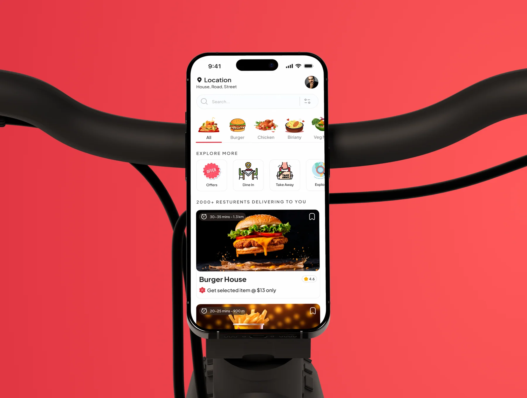 Foodo - Food Delivery App UI Kit 4