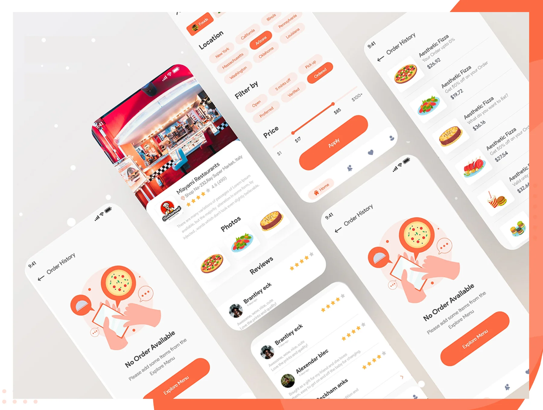 FoodOrder - Food Delivery UI KIT 6