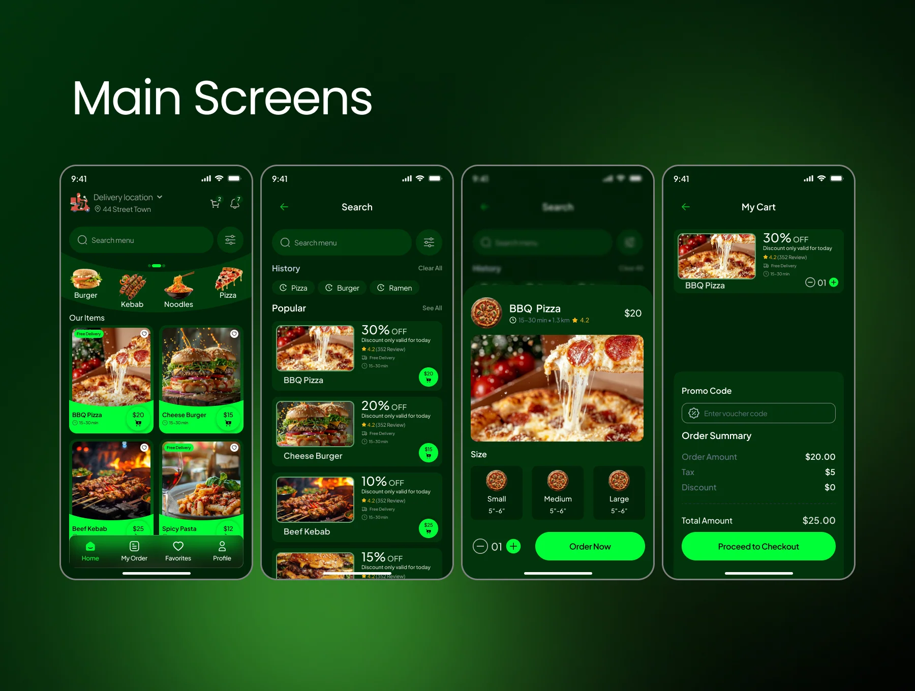 Foodox – Food Delivery Mobile App UI Kit 3