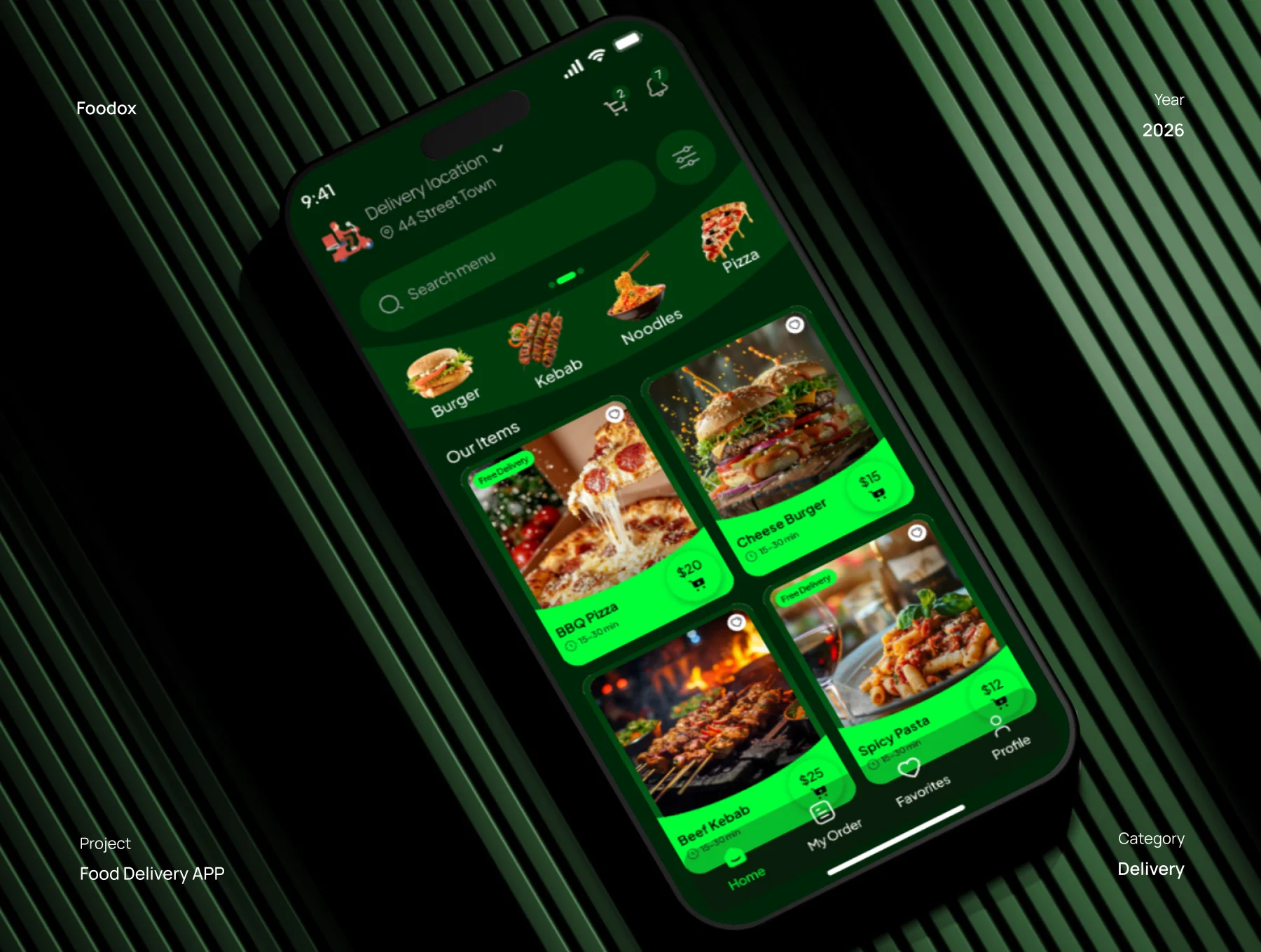Foodox – Food Delivery Mobile App UI Kit 5
