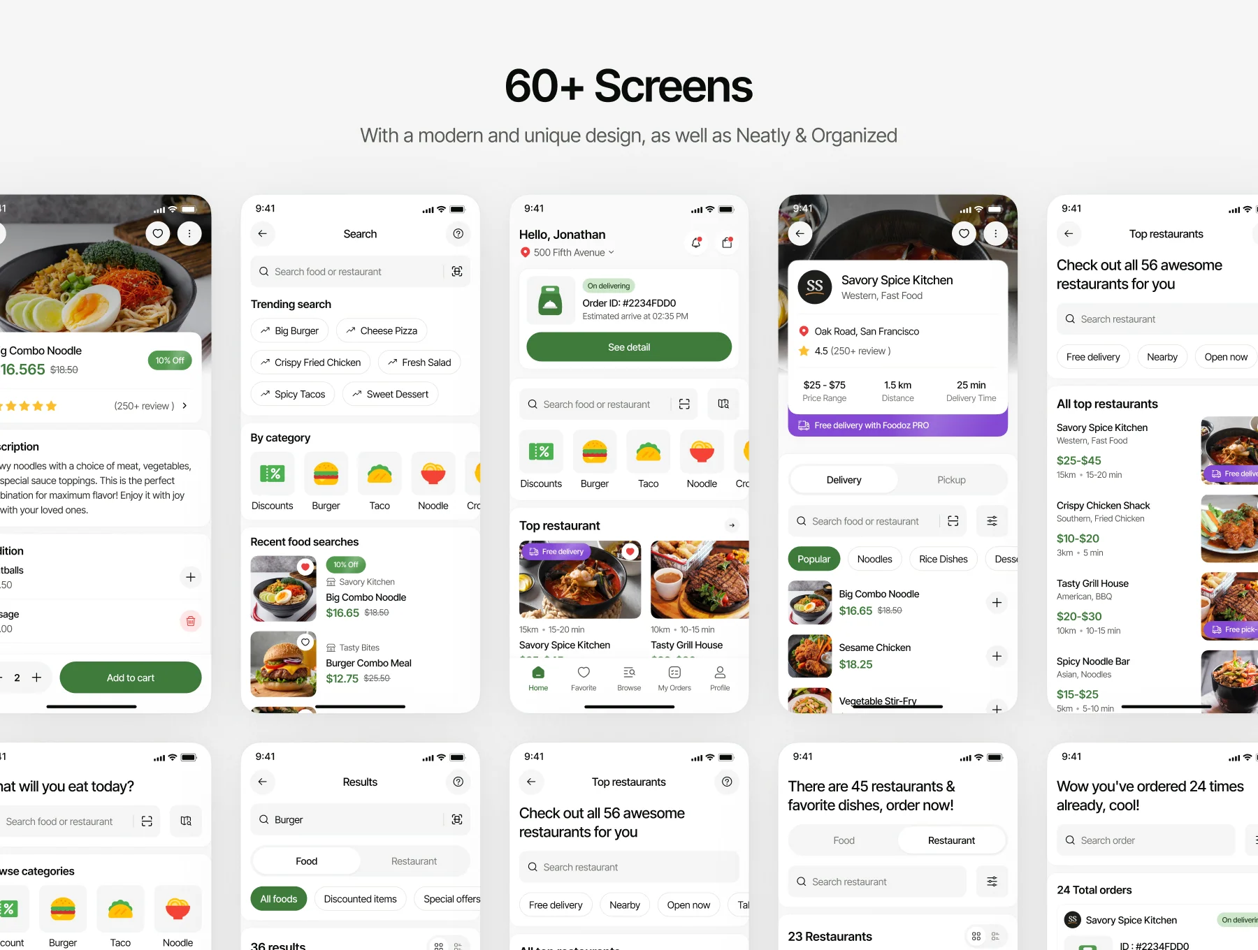 Foodoz - Food Delivery Mobile App UI Kit 6