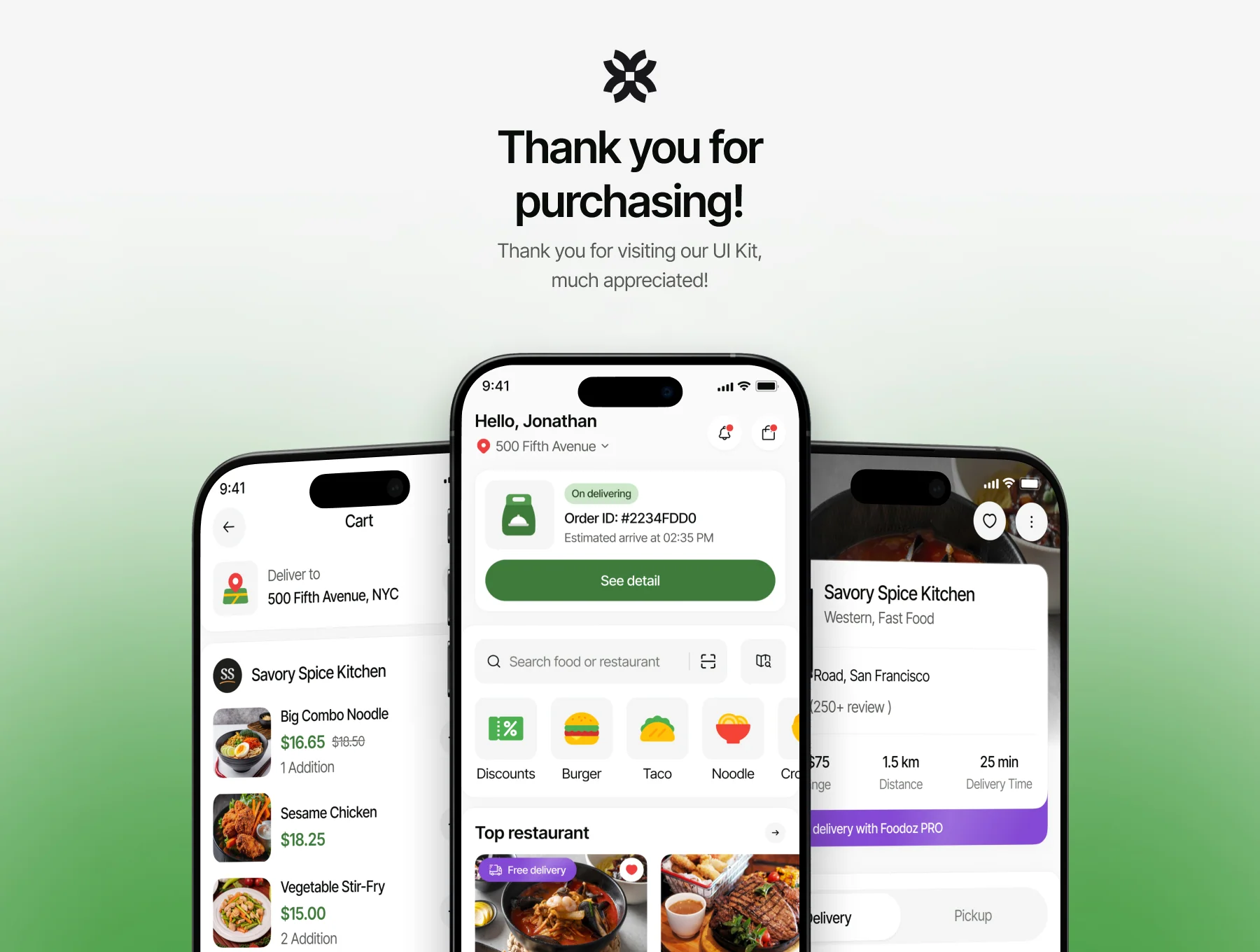 Foodoz - Food Delivery Mobile App UI Kit 8