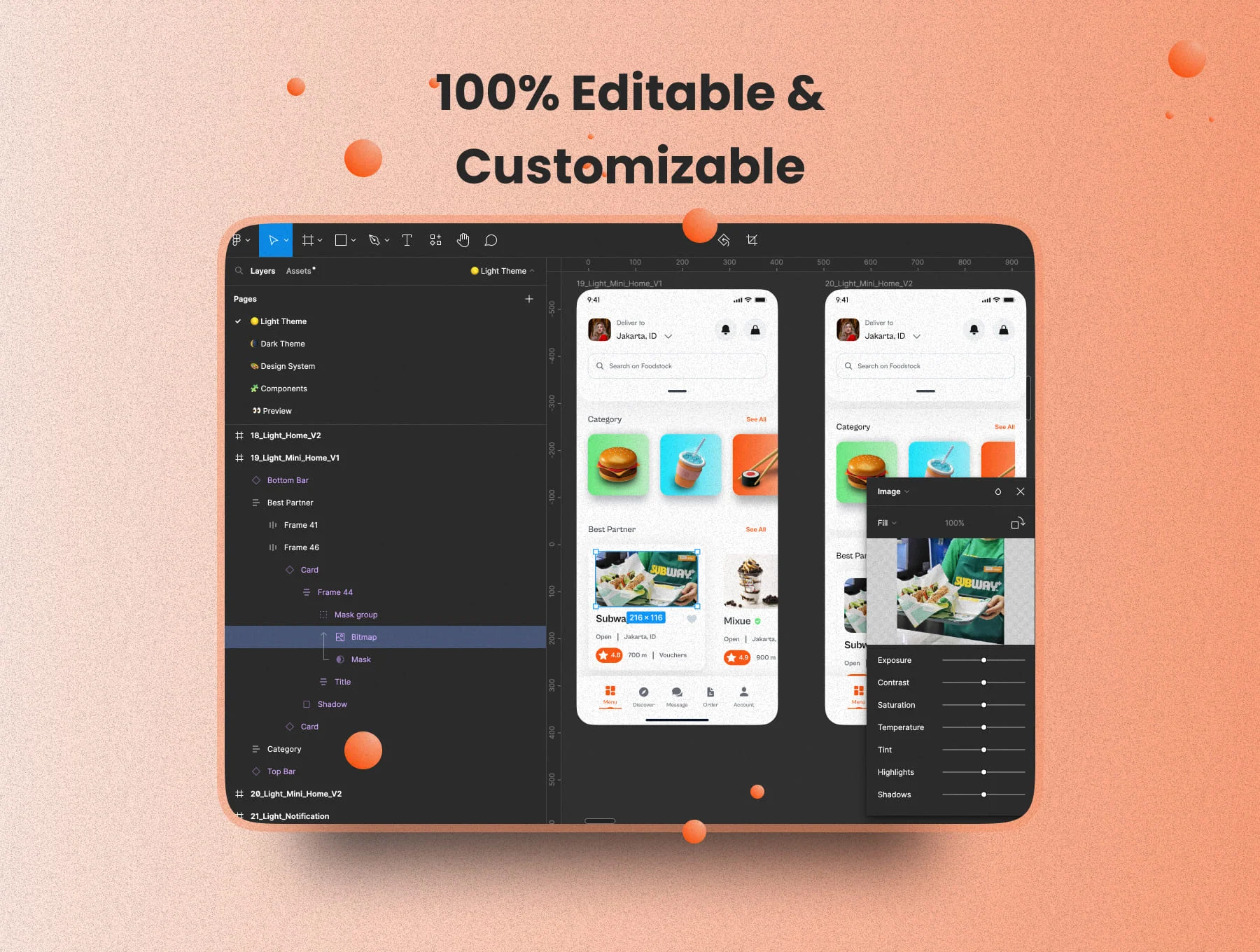 Foodstock Food Delivery App UI Kit 4