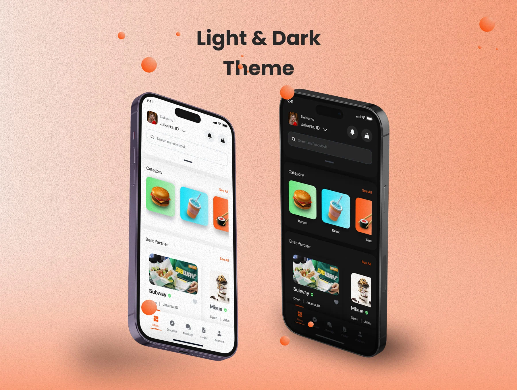 Foodstock Food Delivery App UI Kit 5