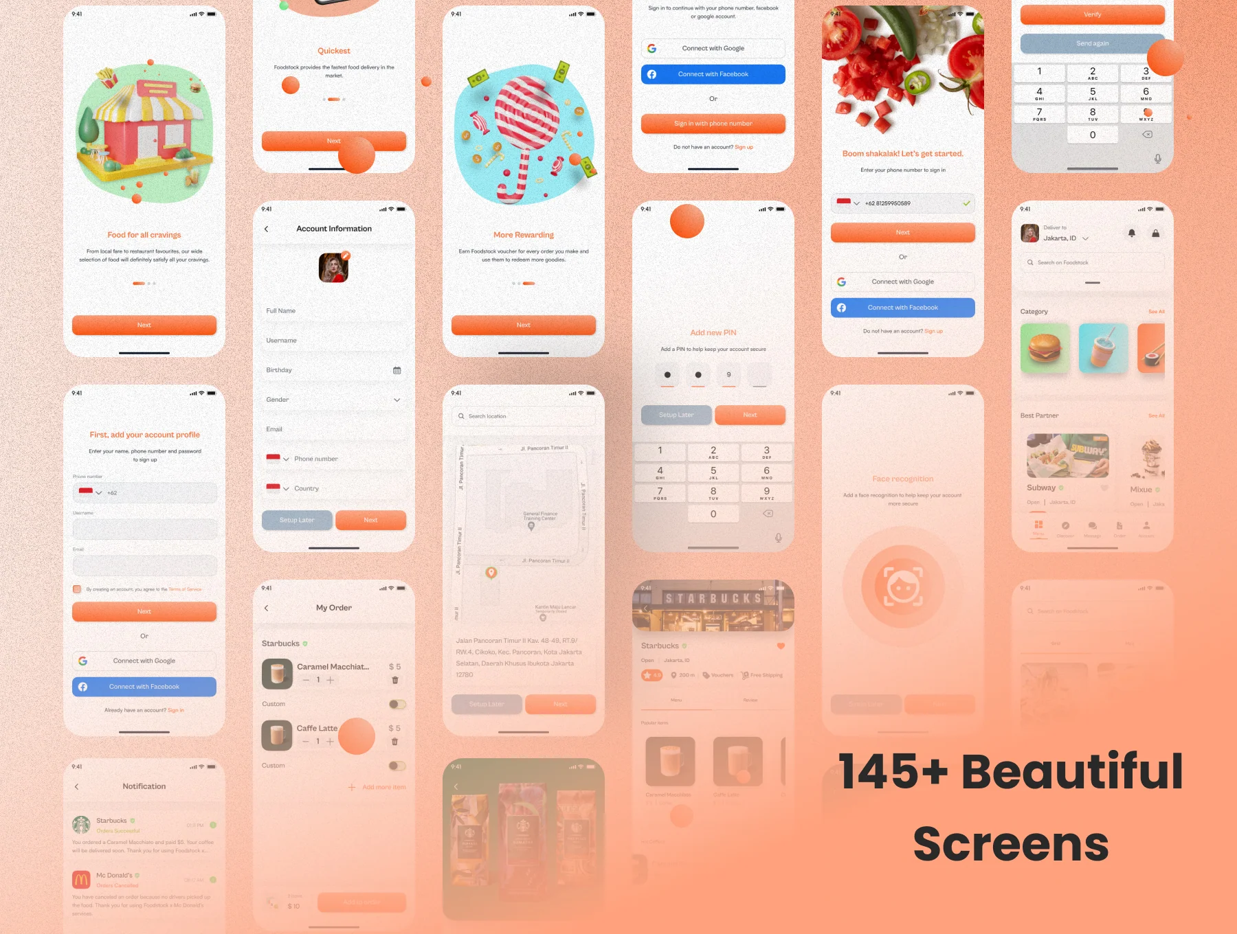 Foodstock Food Delivery App UI Kit 6