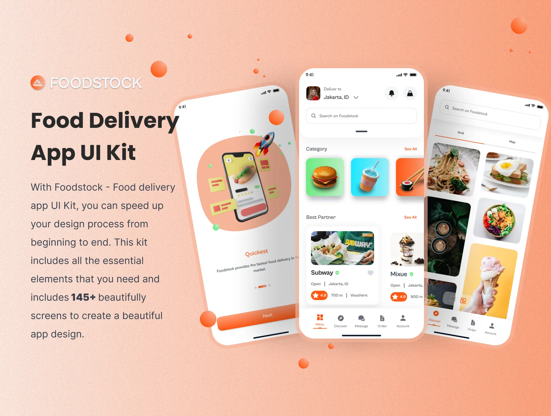 Foodstock Food Delivery App UI Kit 8
