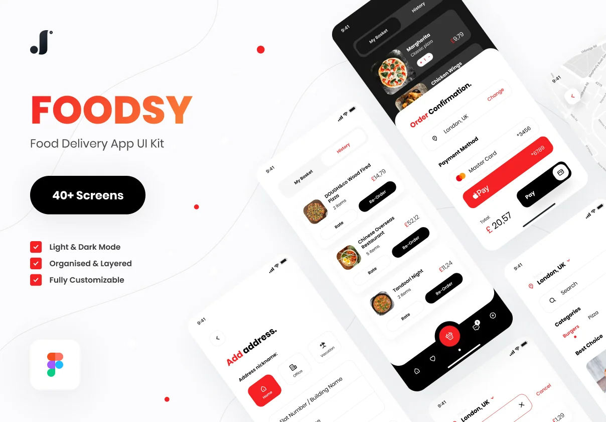 Foodsy - Food Delivery App UI Kit