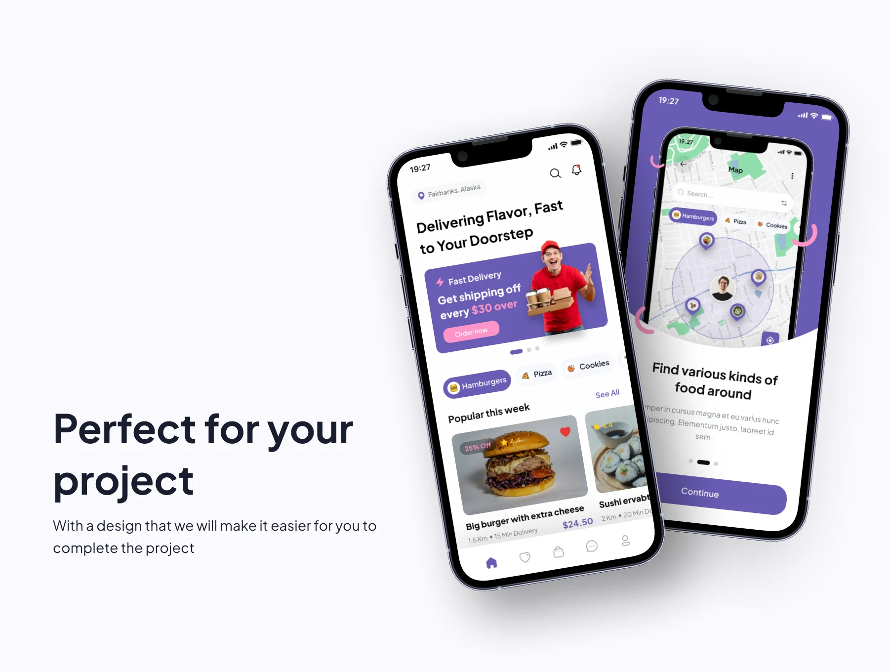 FoodTruck - Food Delivery Mobile App UI Kits 3