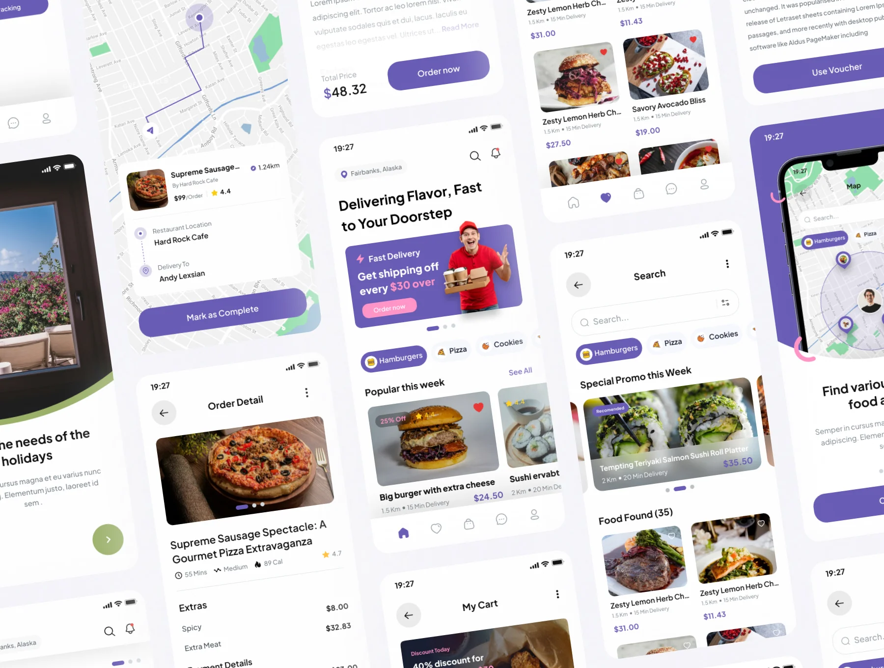 FoodTruck - Food Delivery Mobile App UI Kits 5