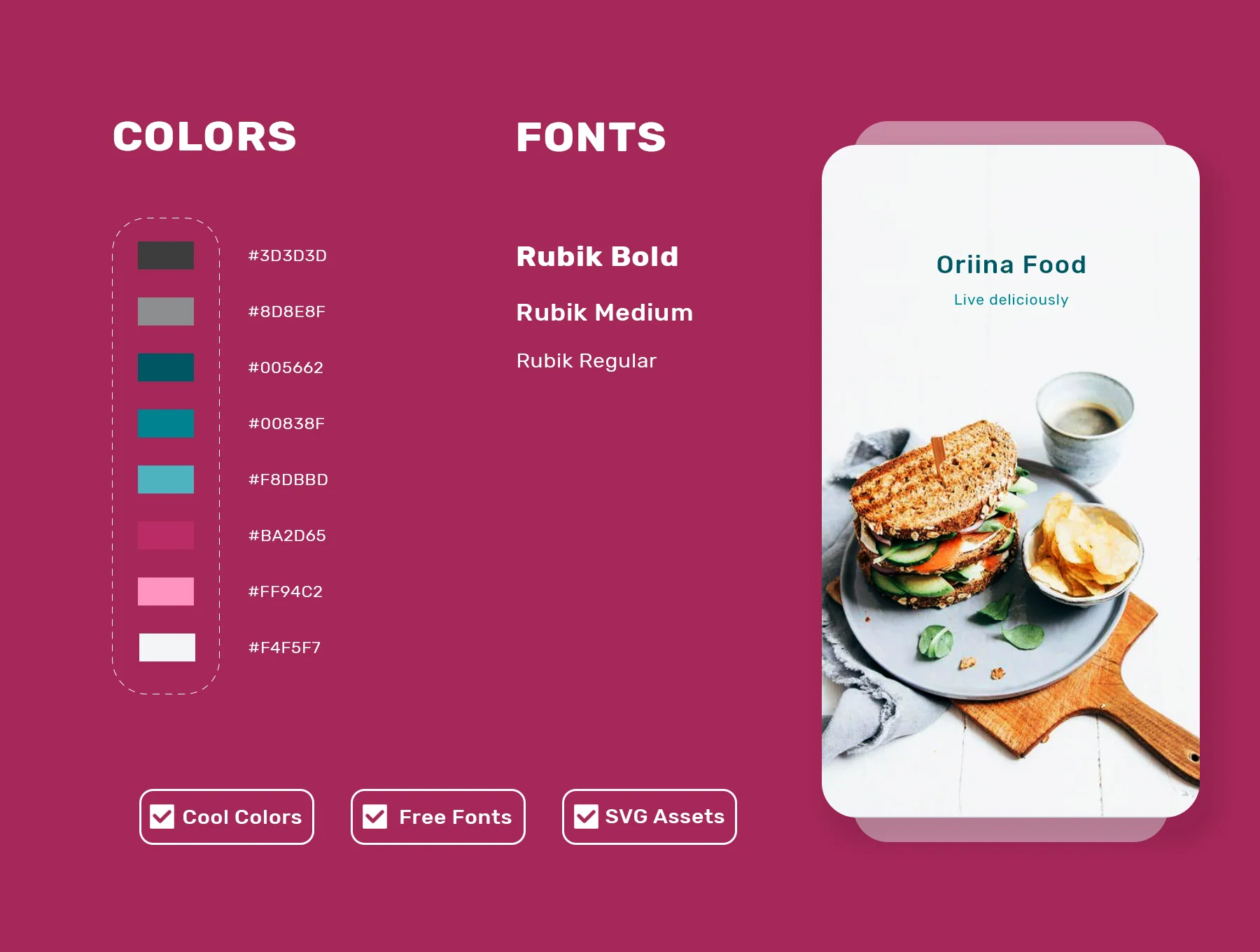FoodU Ui kit