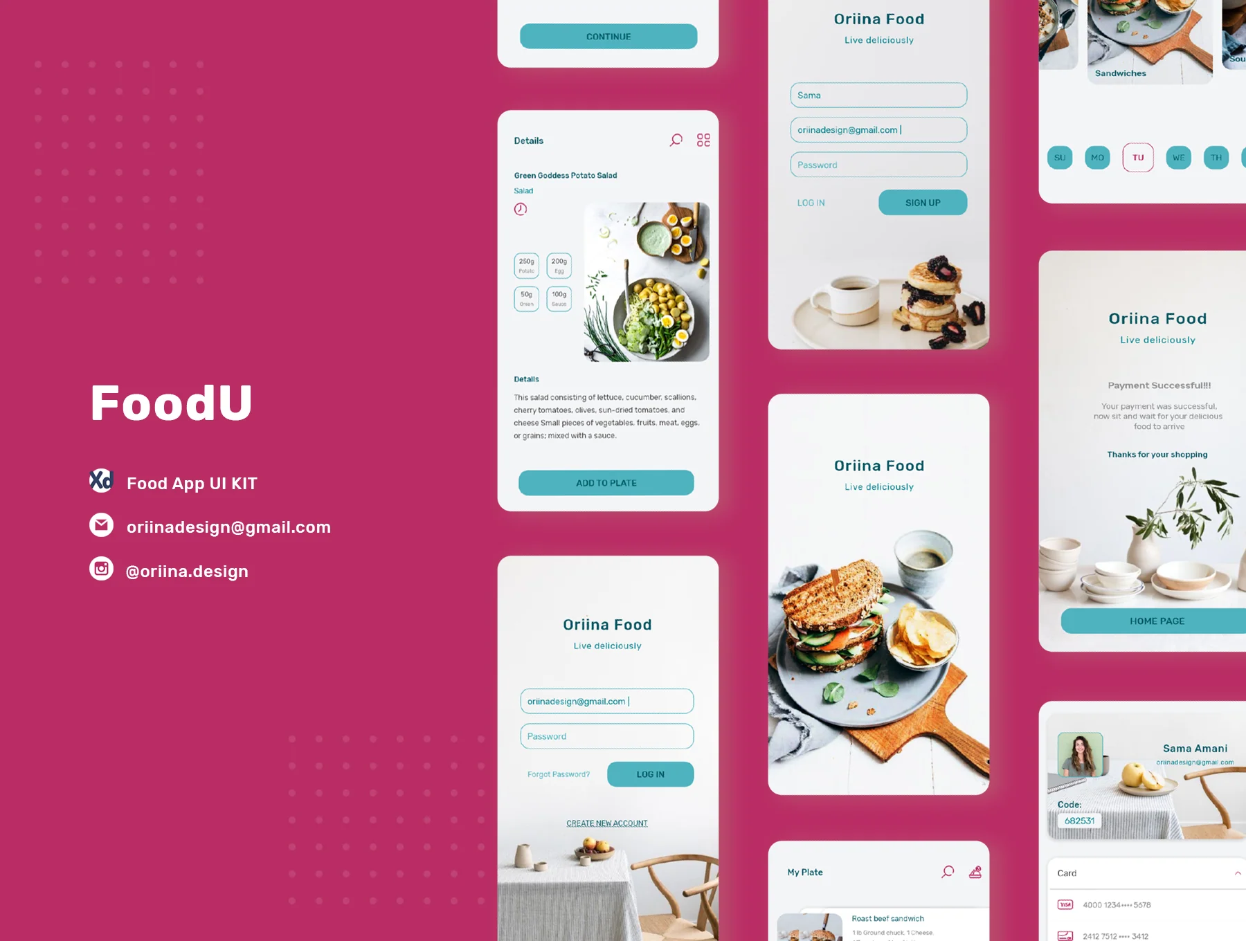FoodU Ui kit 6