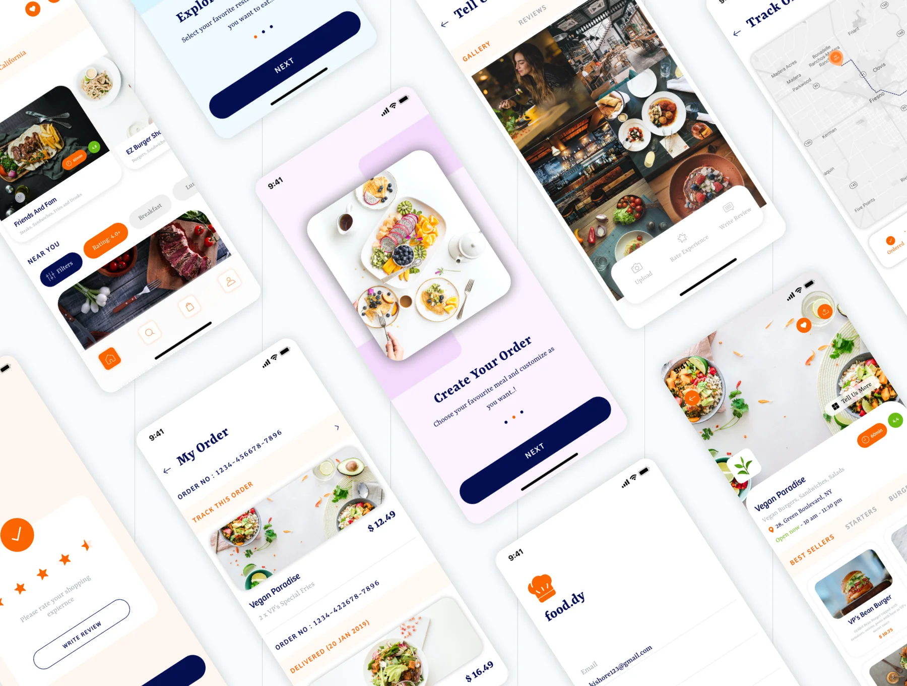 Food.dy Delivery App UI Kit 3